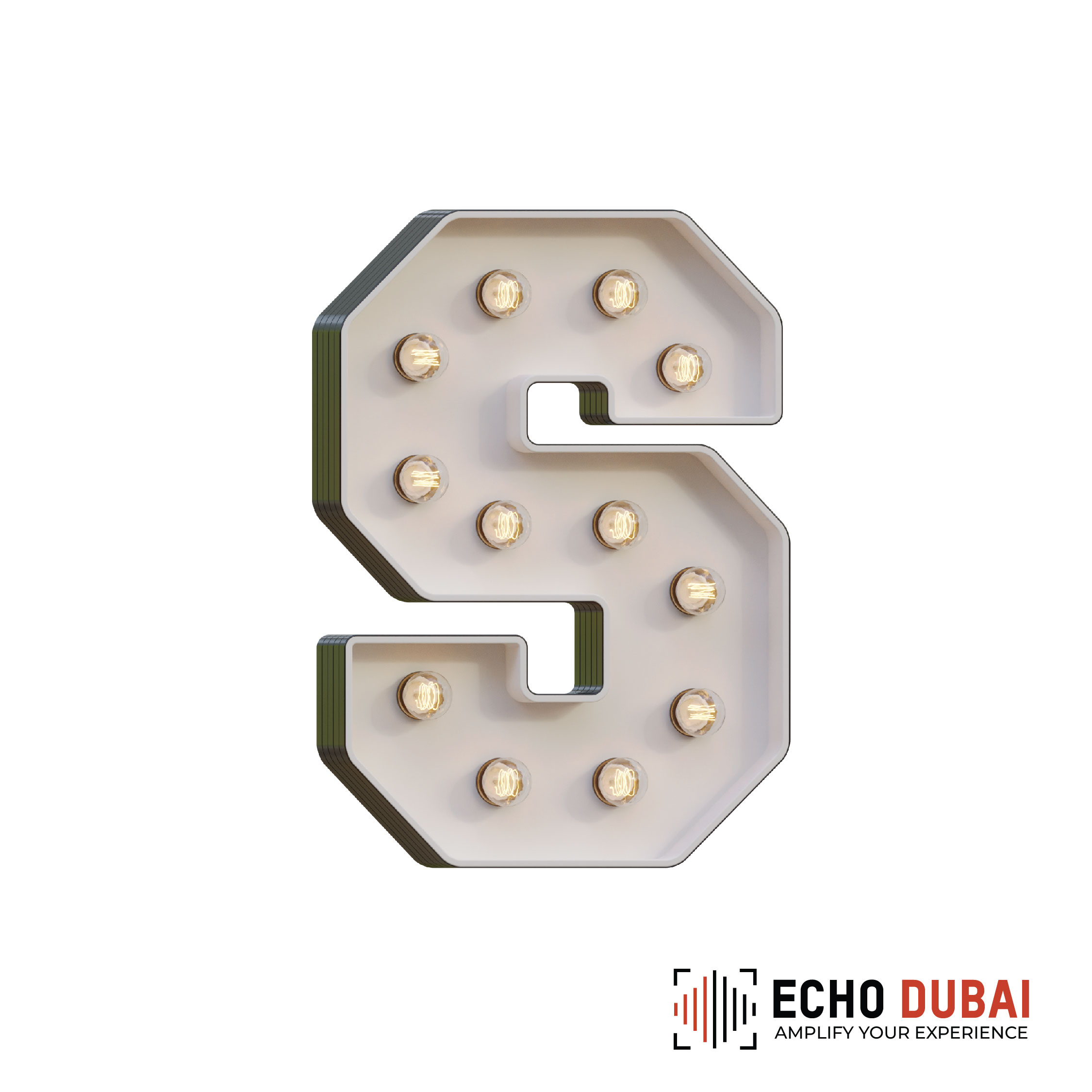 Marquee Letter S – Light-Up LED Rental