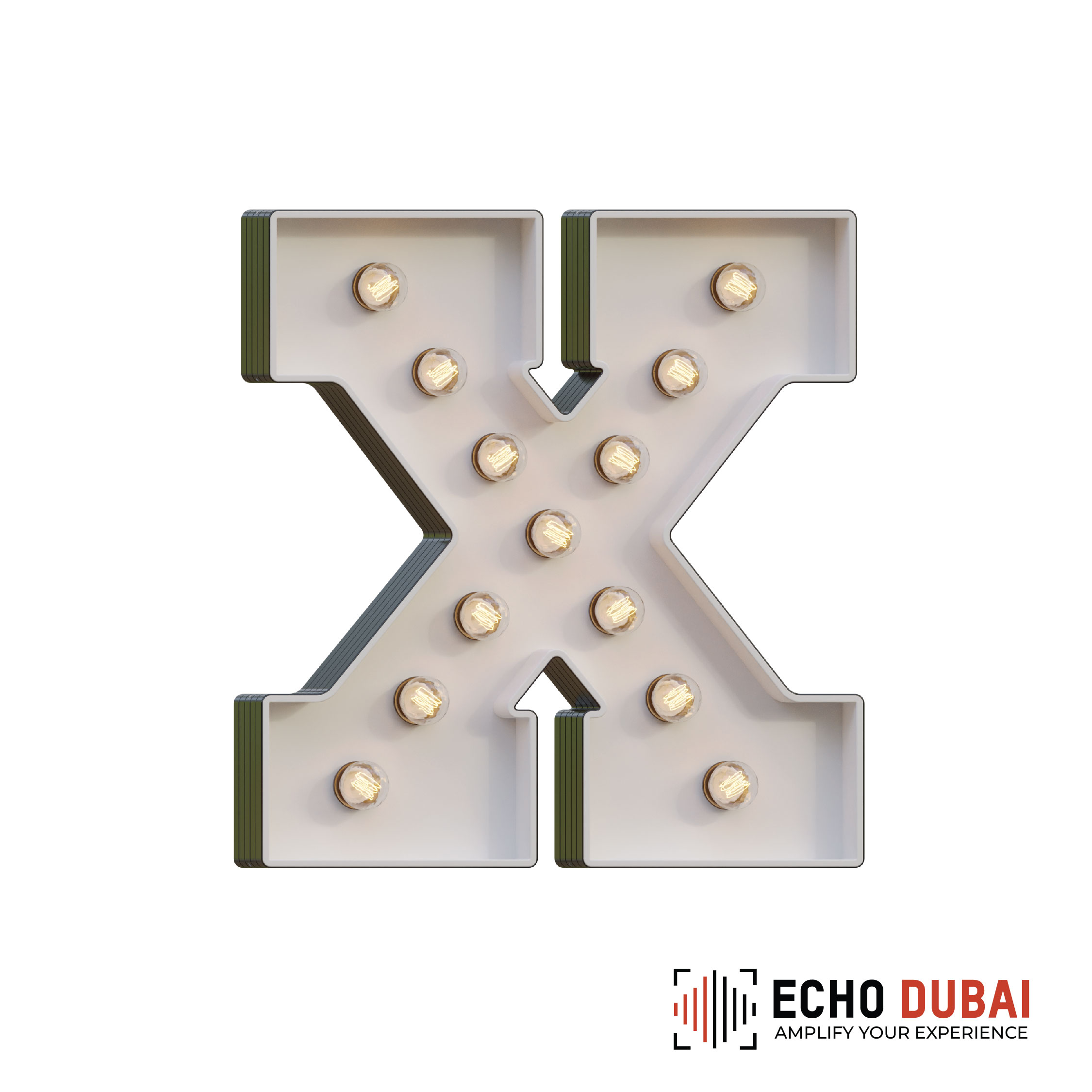 Marquee Letter X – Light-Up LED Rental