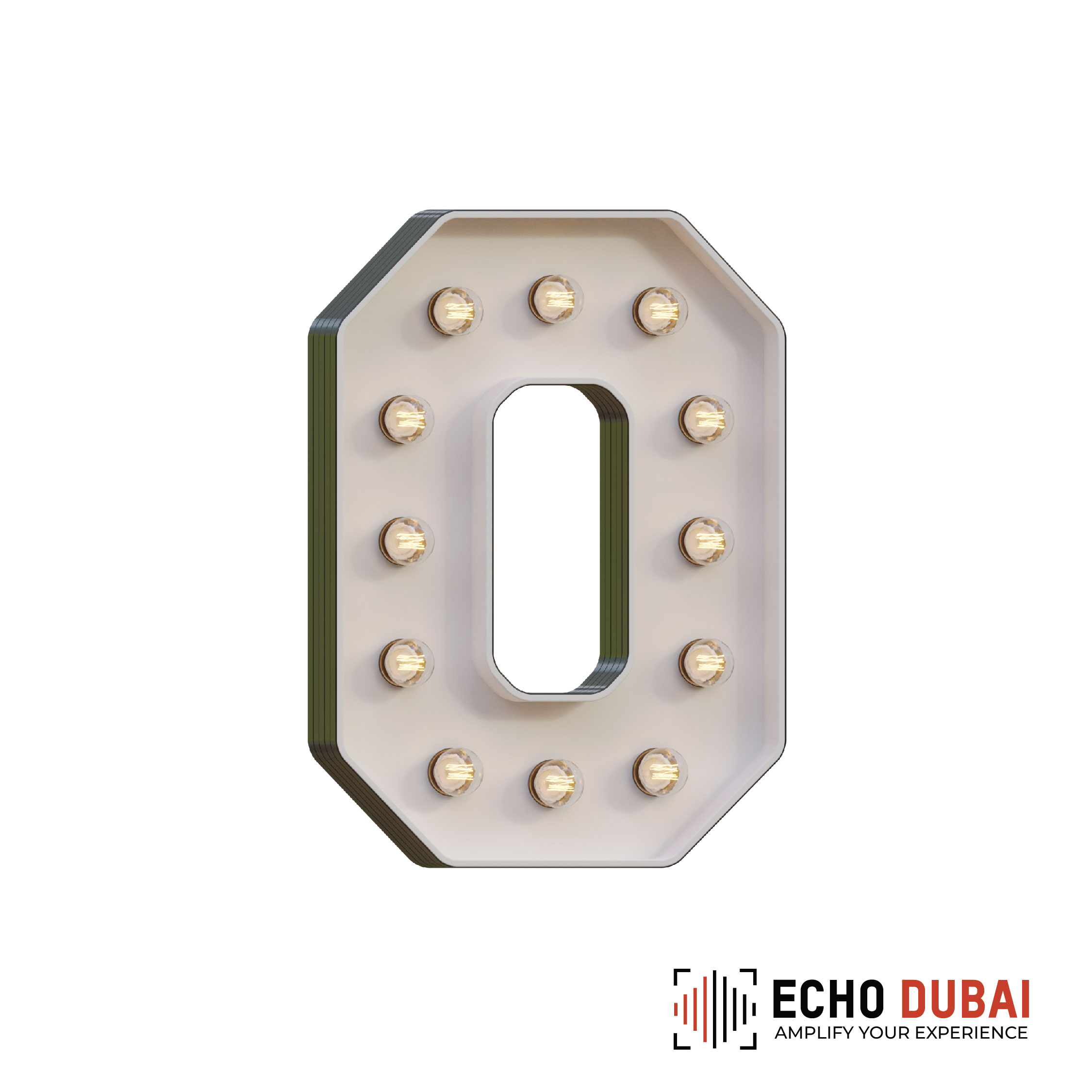 Marquee Letter 0 – Light-Up LED Rental