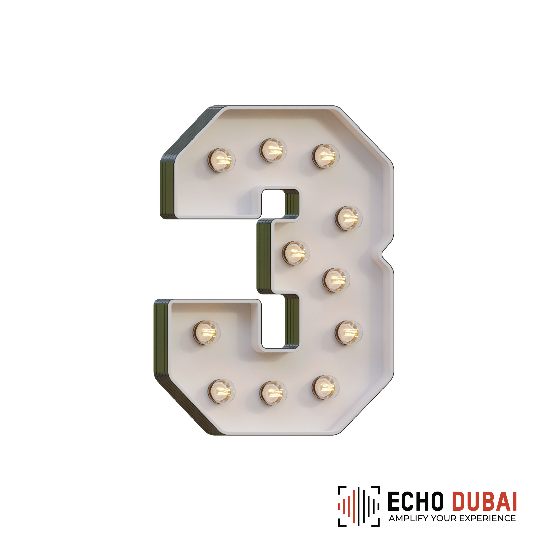 Marquee Letter 3 – Light-Up LED Rental