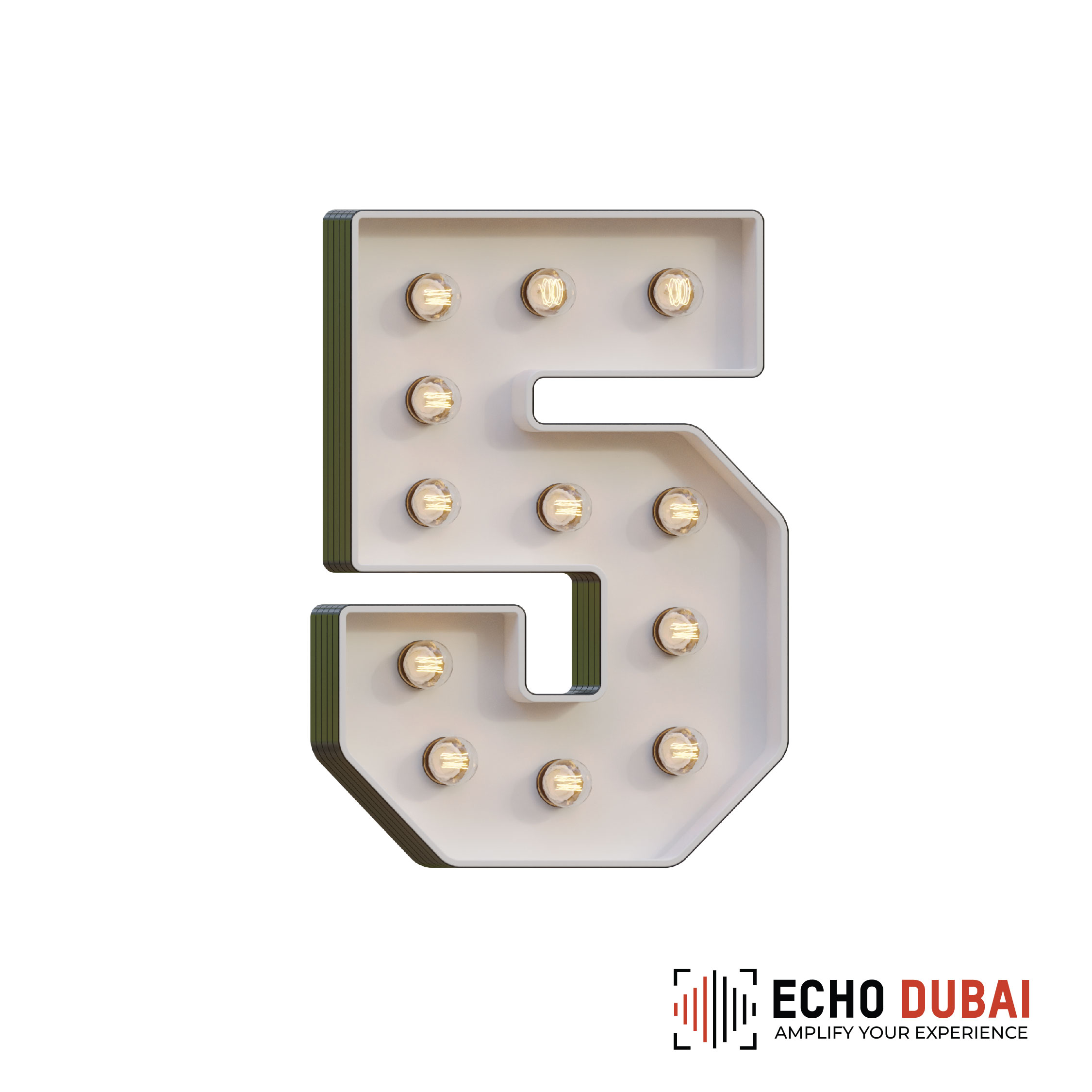 Marquee Letter 5 – Light-Up LED Rental