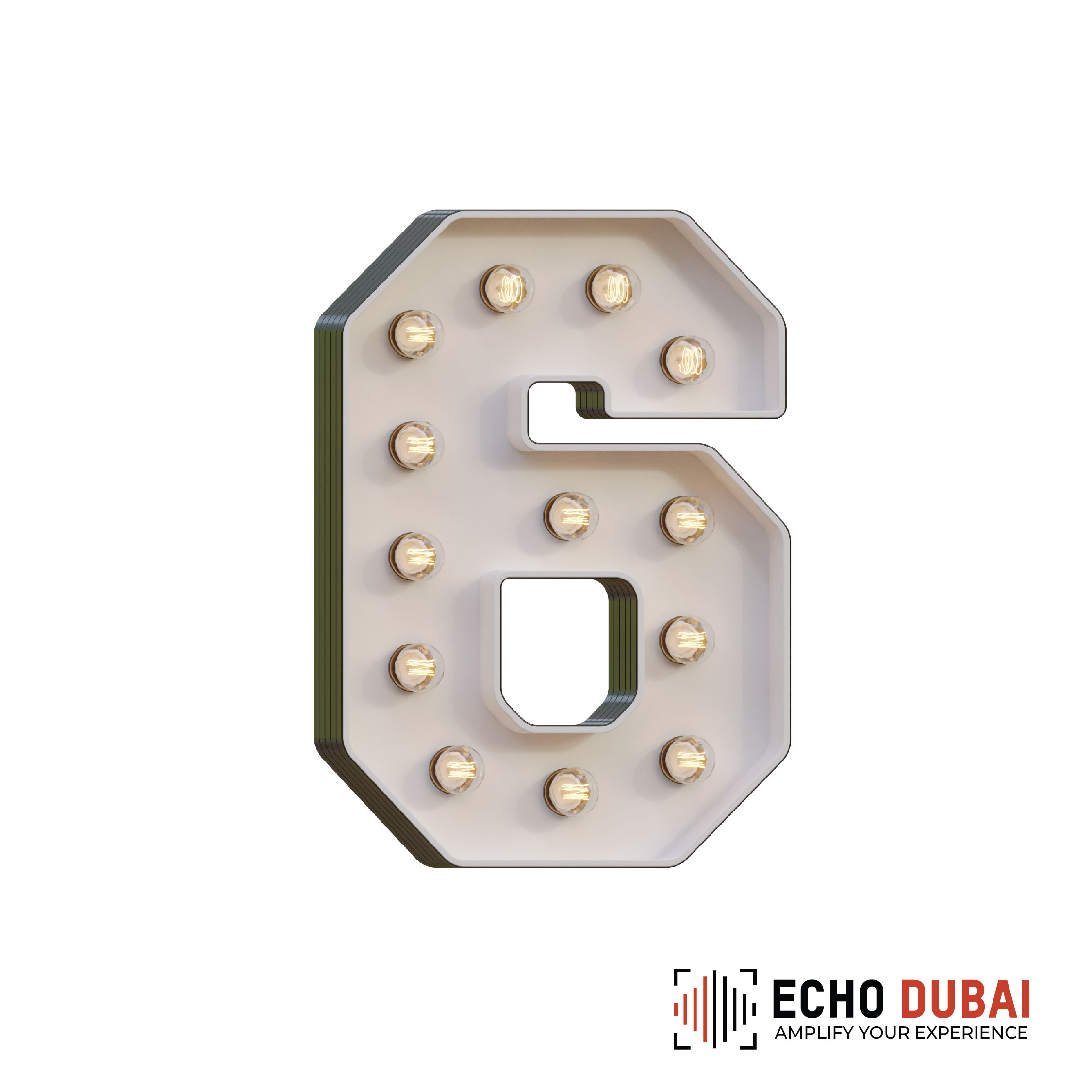 Marquee Letter 6 – Light-Up LED Rental