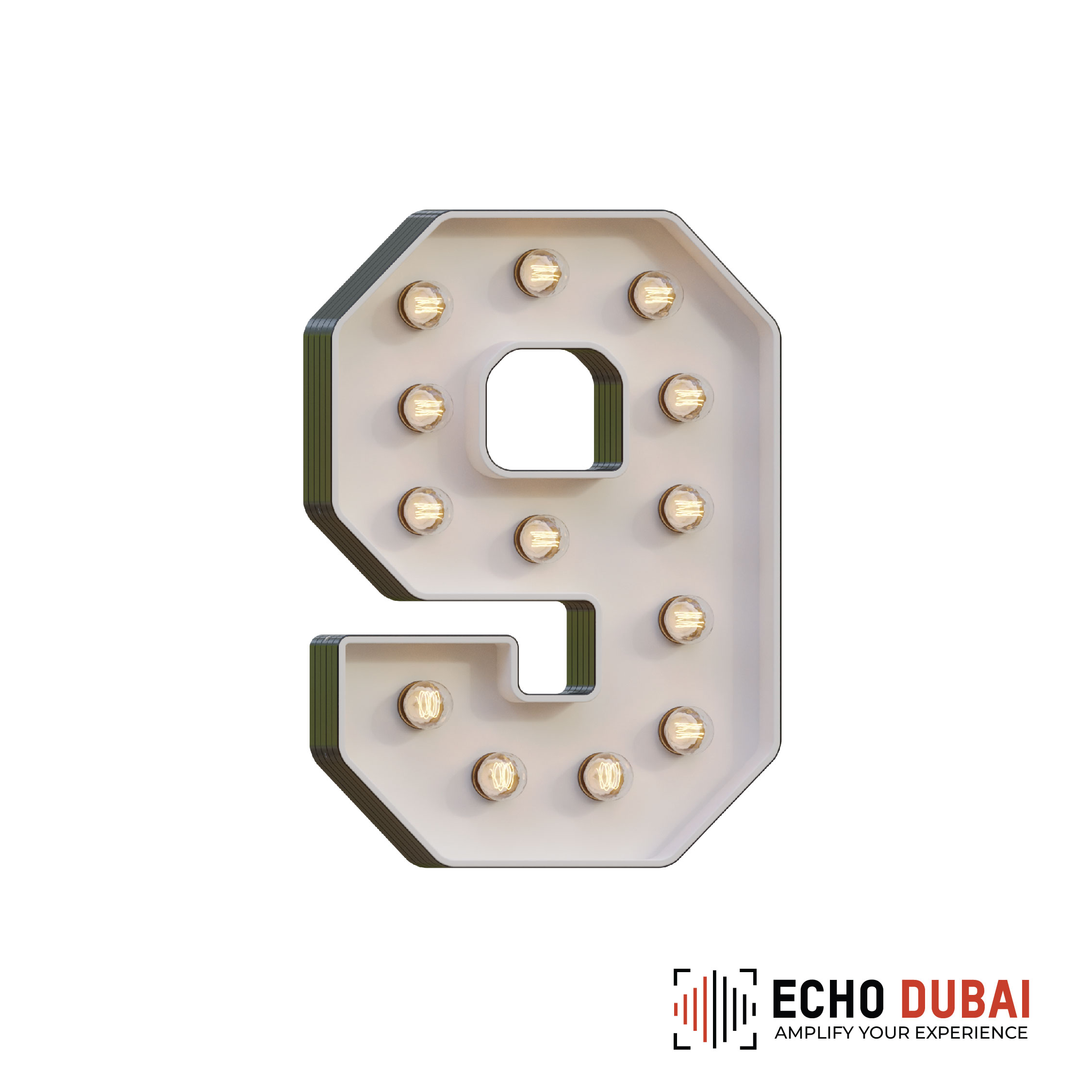 Marquee Letter 9 – Light-Up LED Rental