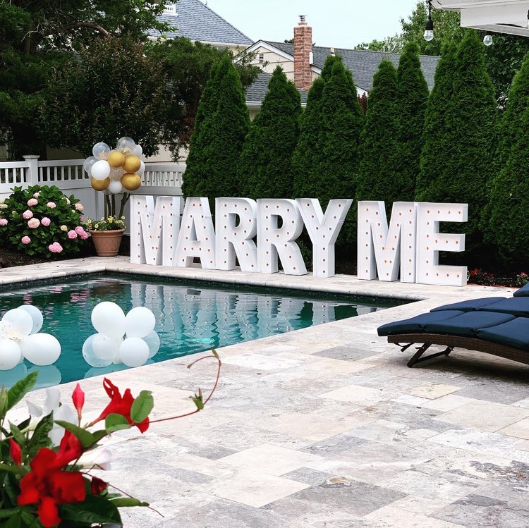 Marry Me Marquee Letter Bundle – Romantic LED Decoration for Proposal or Engagement