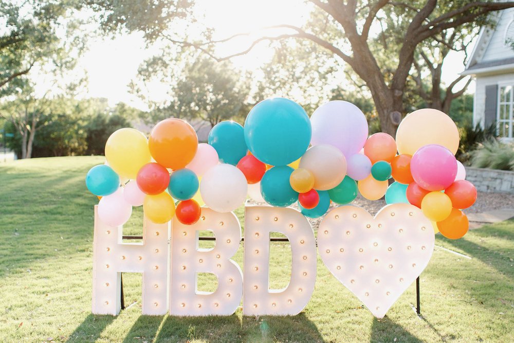 HBD Marquee Letter Bundle – Festive LED Decoration for Birthday Celebrations