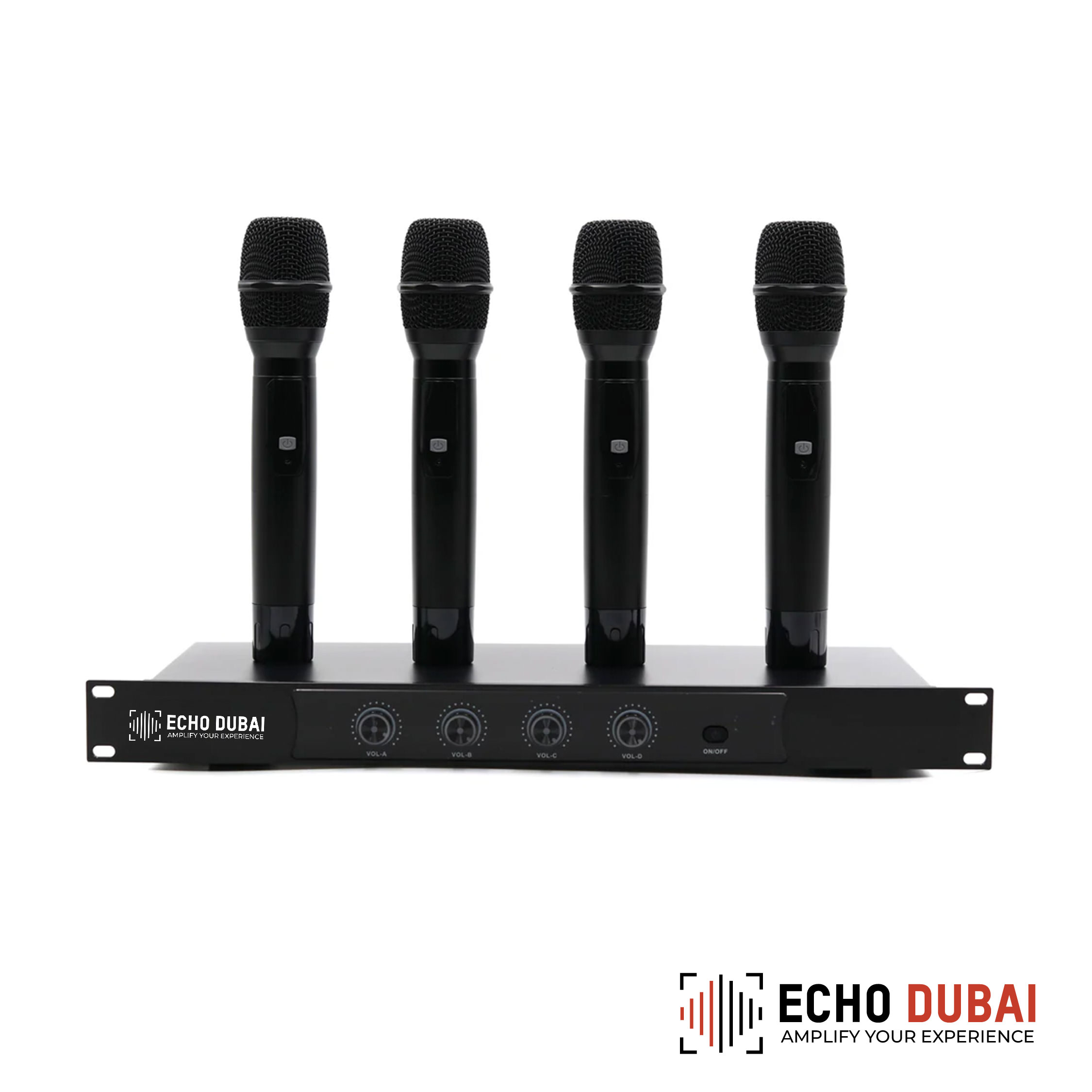 4-Channel Wireless Microphone Set – Ideal for Conferences & Events