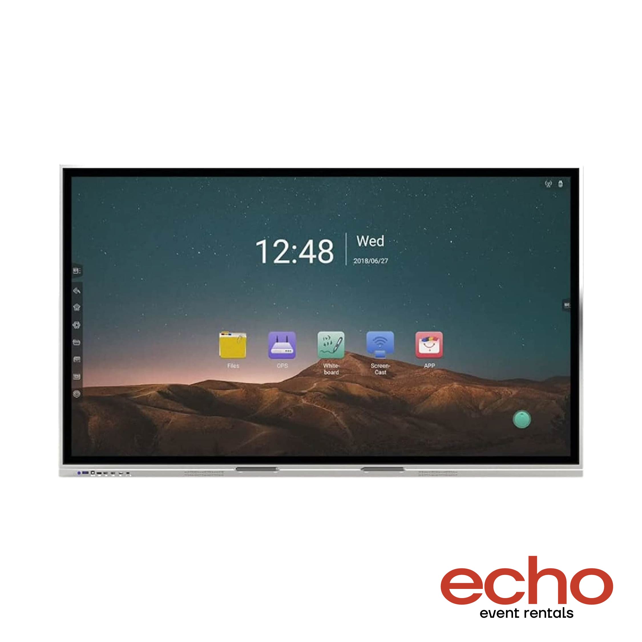 43-Inch Interactive Display Rental with Stand – Perfect for Events & Presentations