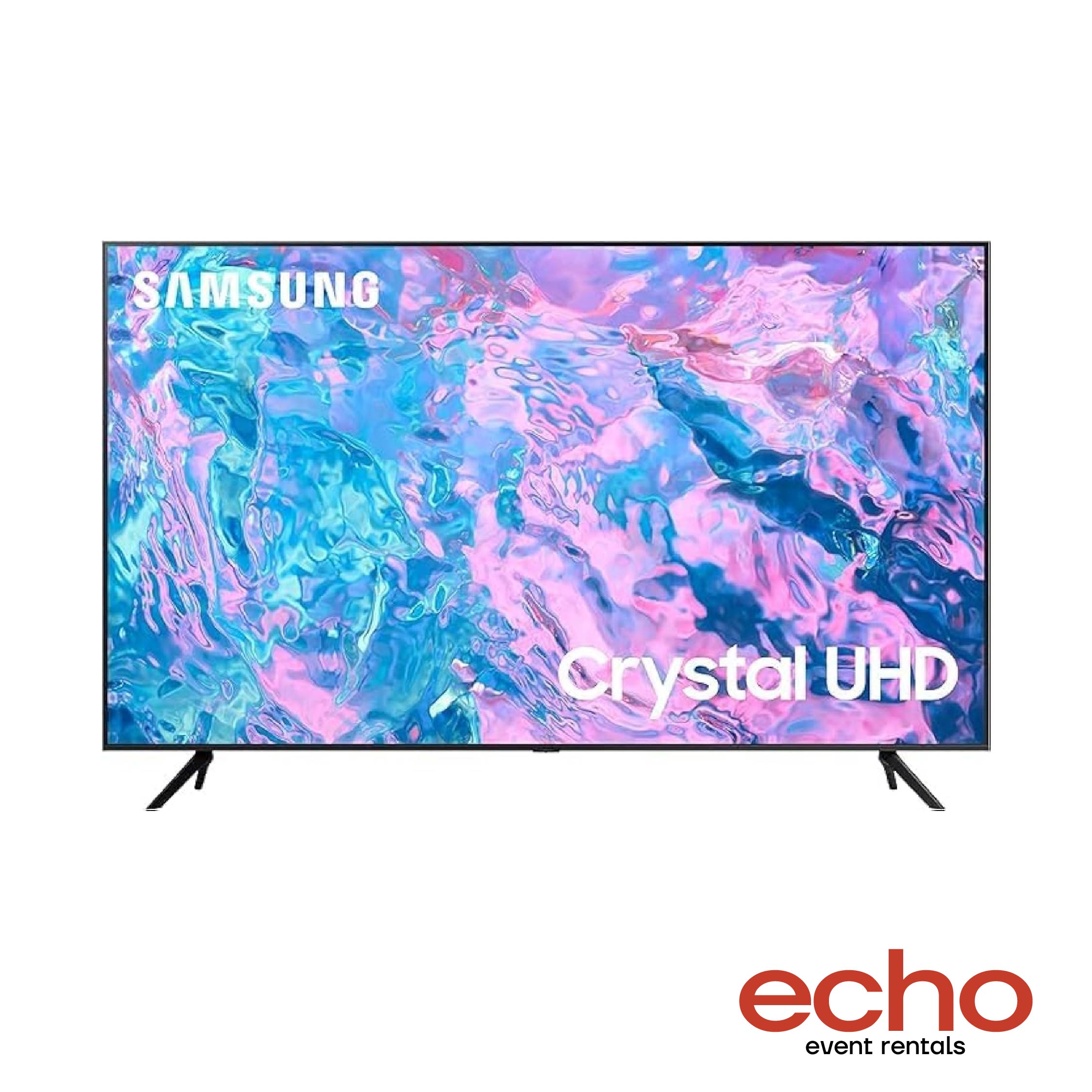 50-Inch 4K TV Rental with Movable Stand – Perfect for Events