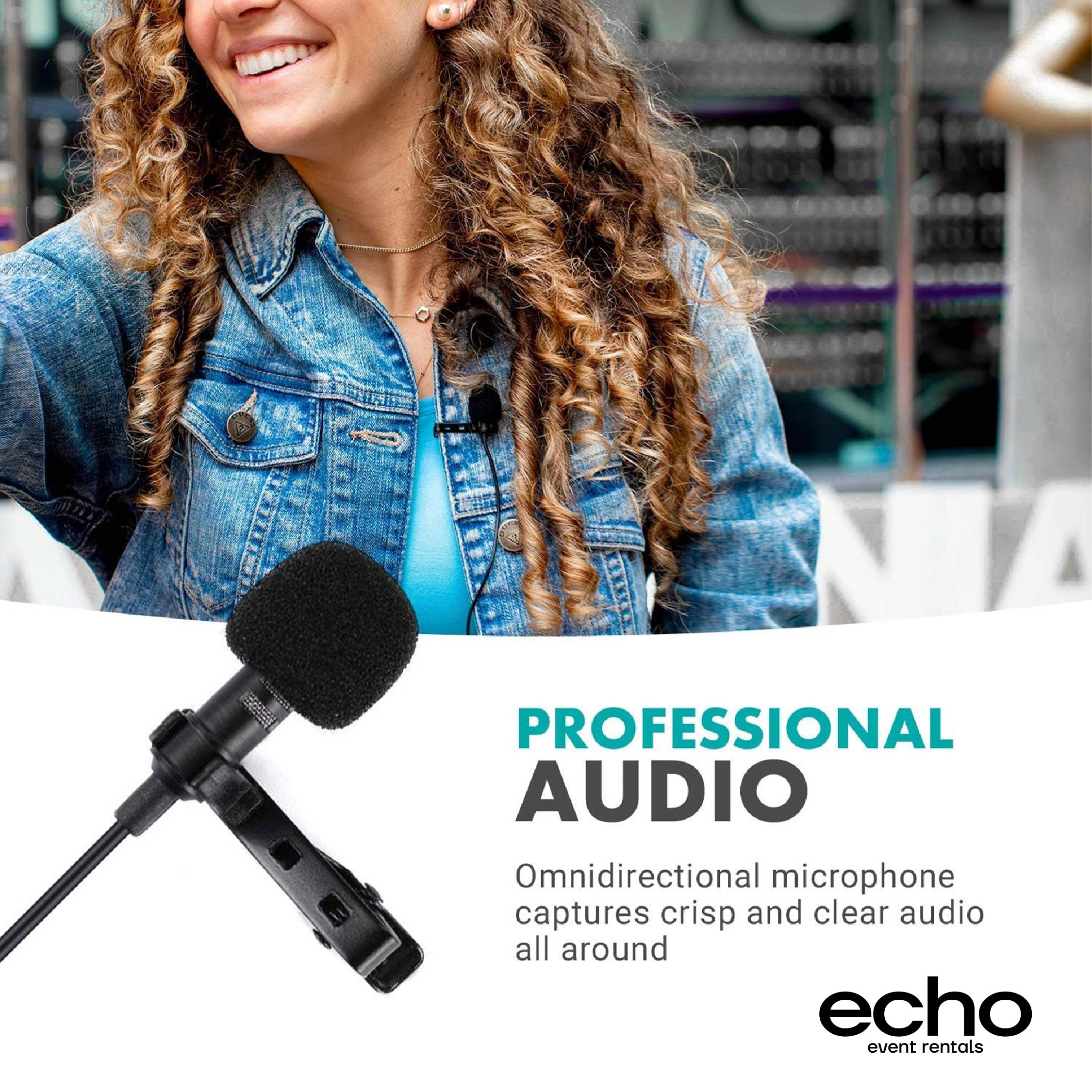 Lapel Microphone Rental – Lavalier and Collar Microphone for Events