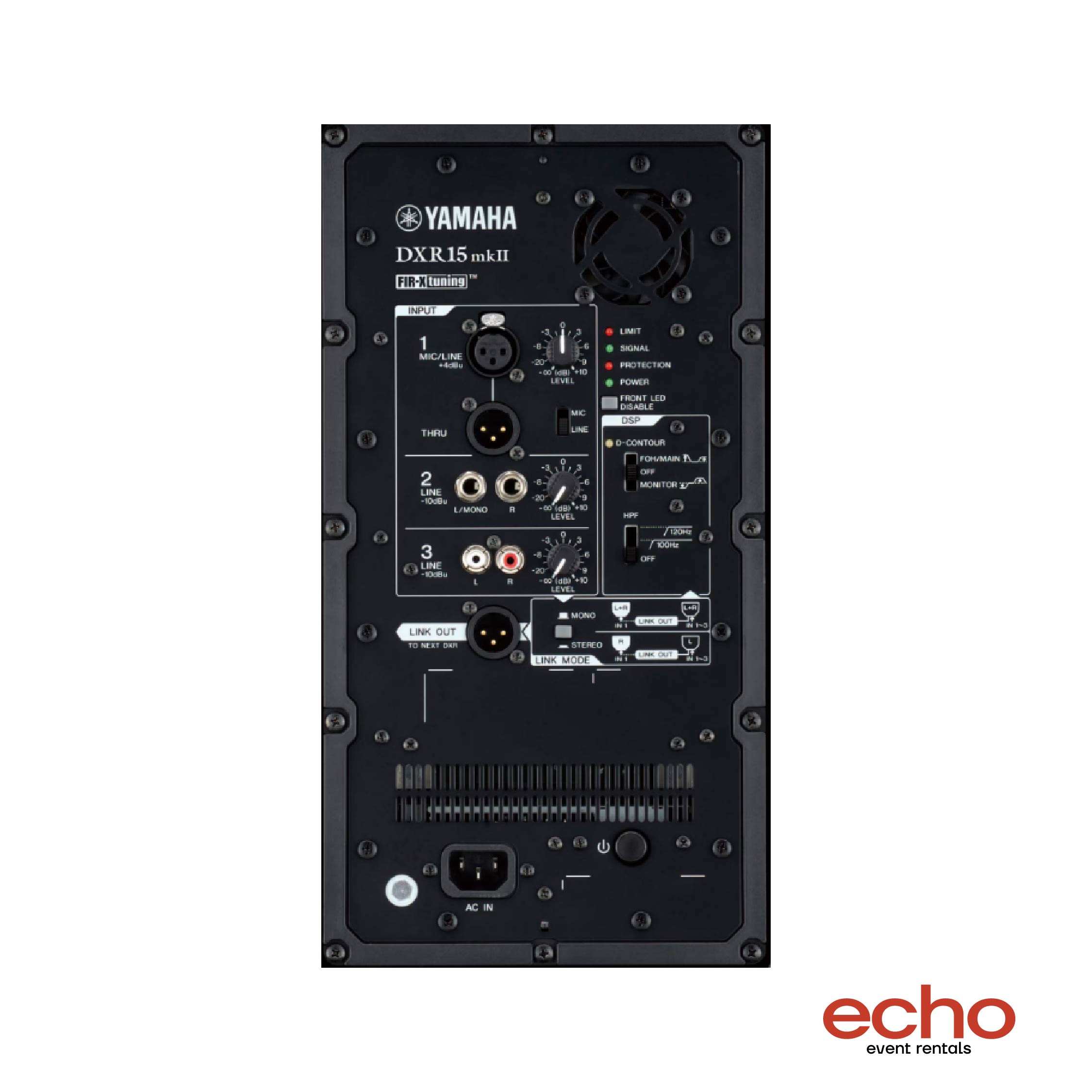 Yamaha DXR15 MKII Speaker Rental – 15" Powered Loudspeaker for Events