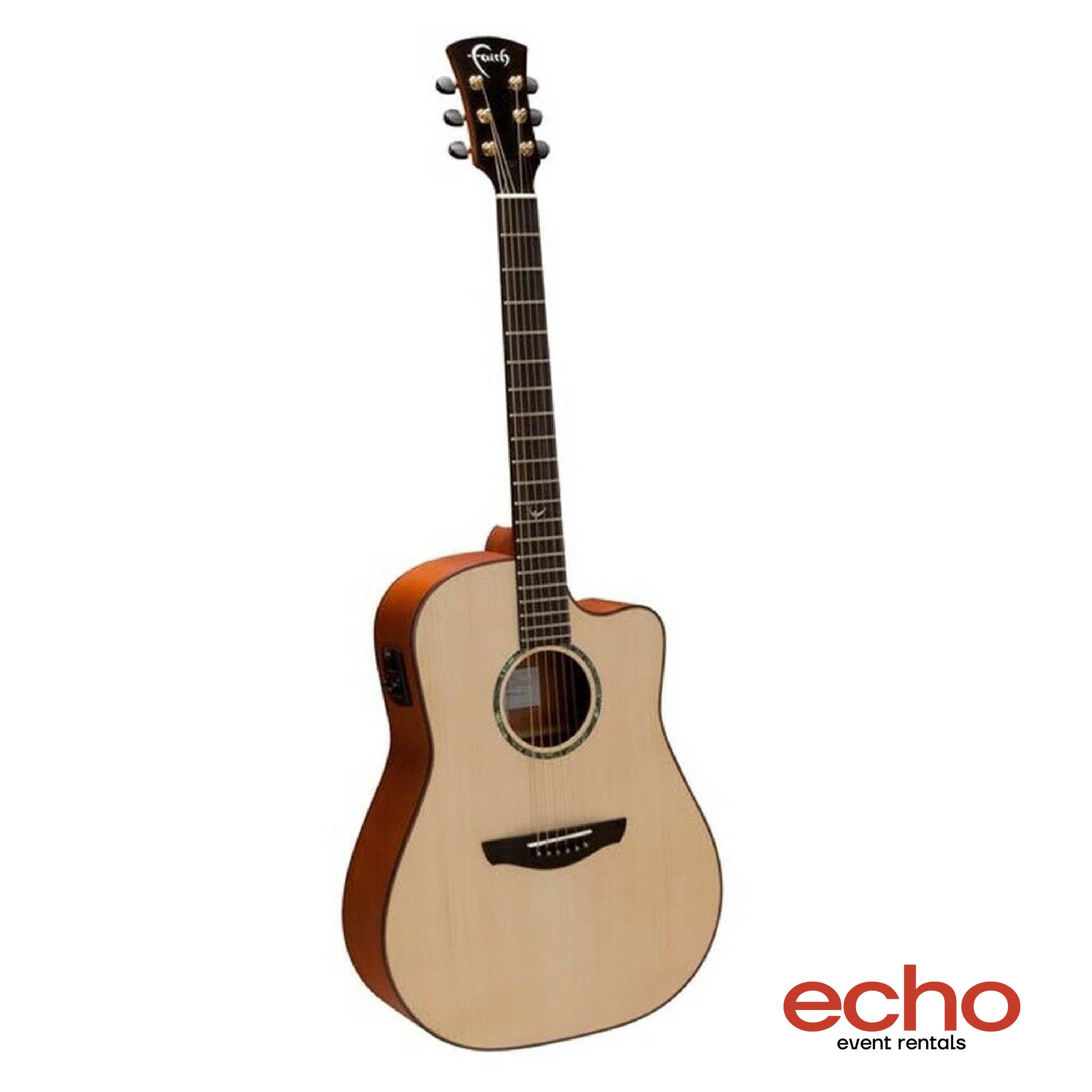 Faith FSCE Natural Saturn Cutaway Electro-Acoustic Guitar