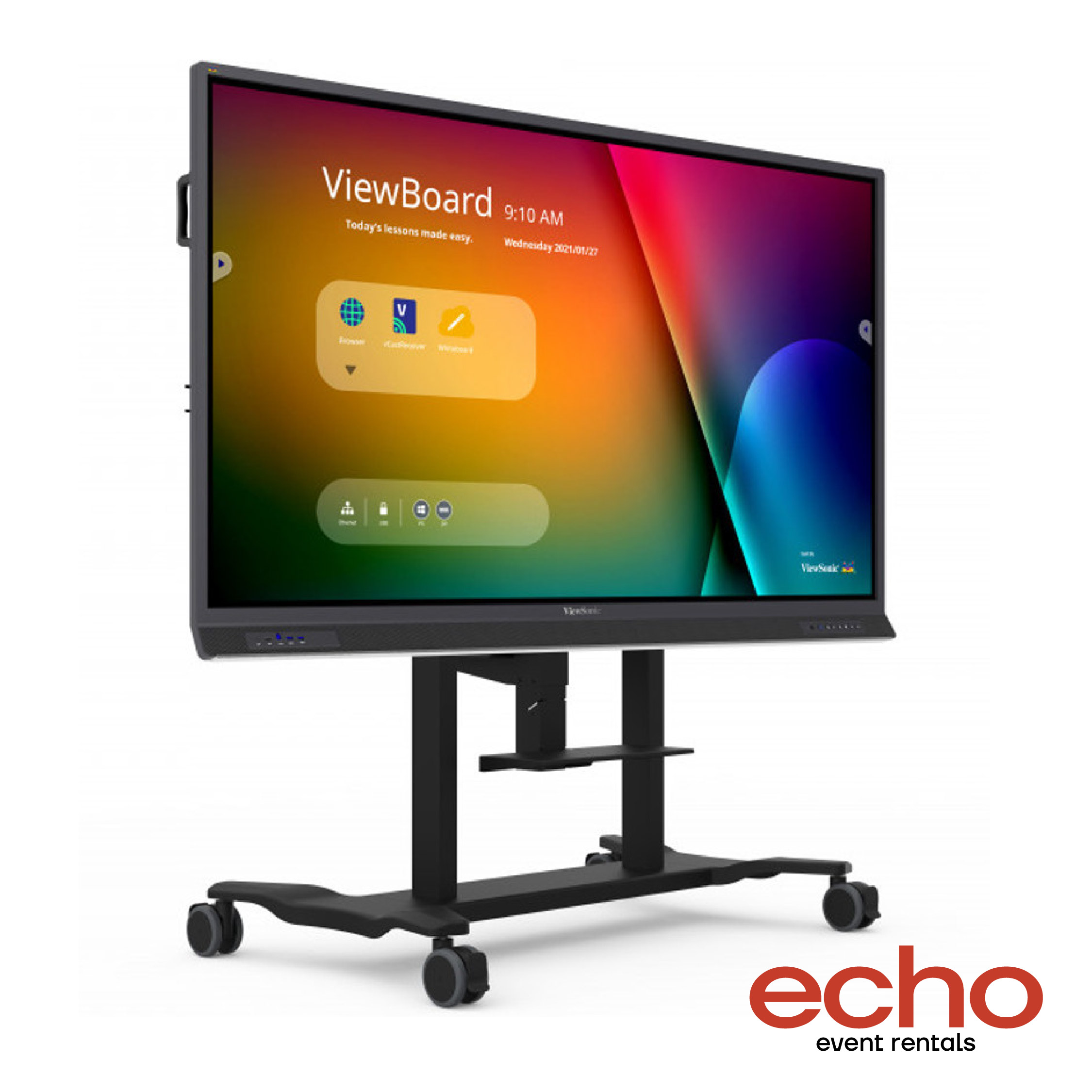 65-Inch 4K Interactive Touchscreen Display for Rent – Ideal for Meetings & Events