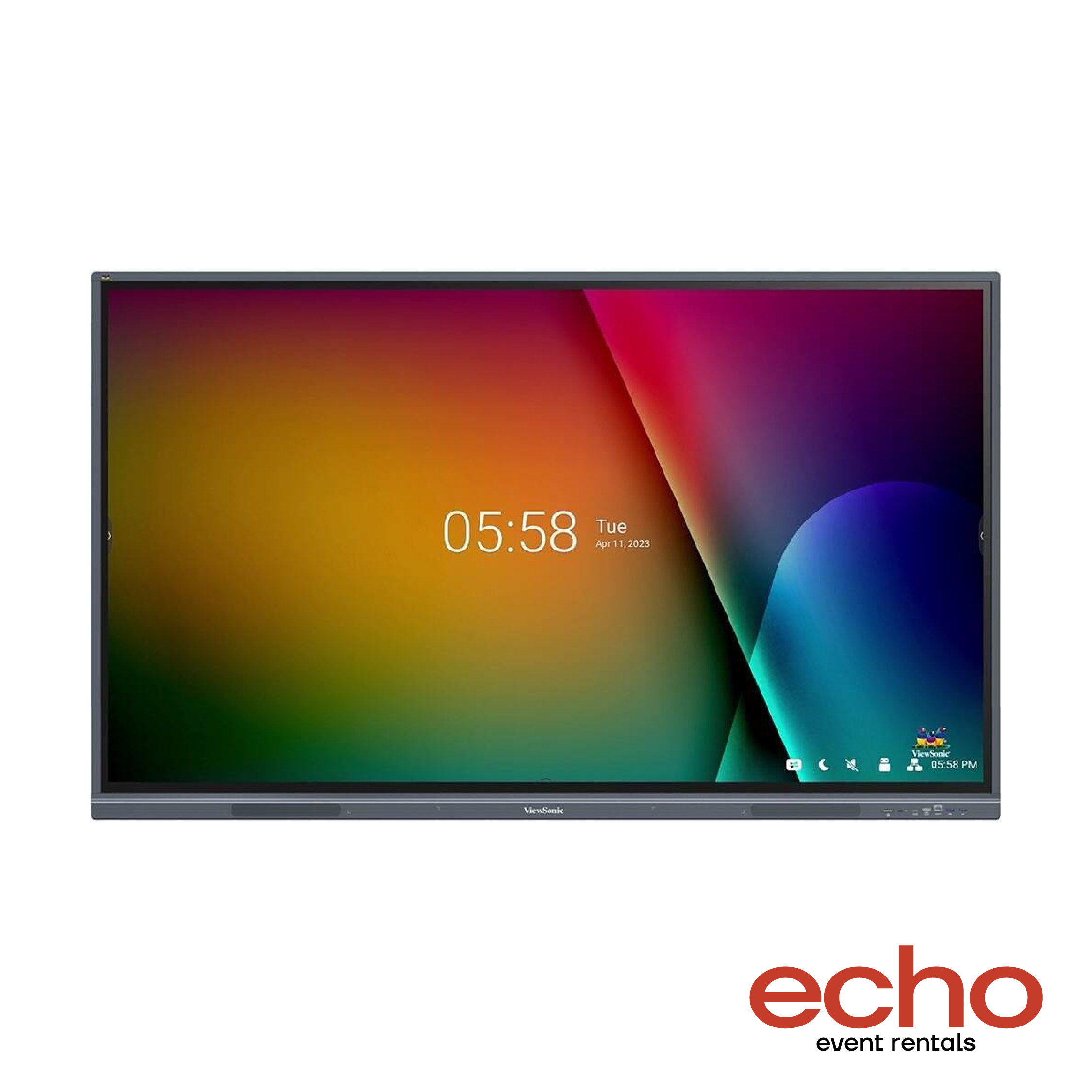 65-Inch 4K Interactive Touchscreen Display for Rent – Ideal for Meetings & Events