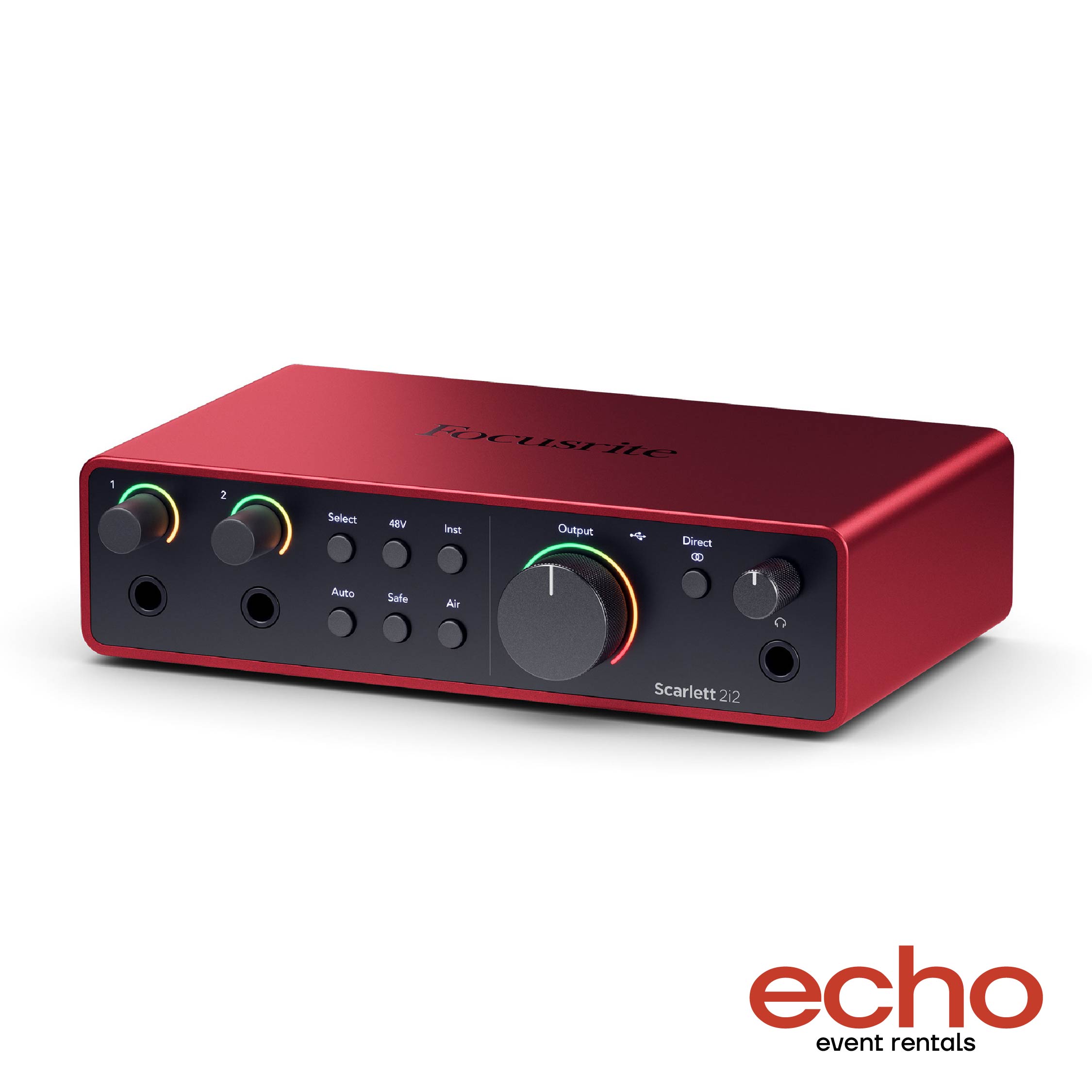 Focusrite Scarlett 2i2 Audio Interface (4th Gen) – For Rent in Dubai