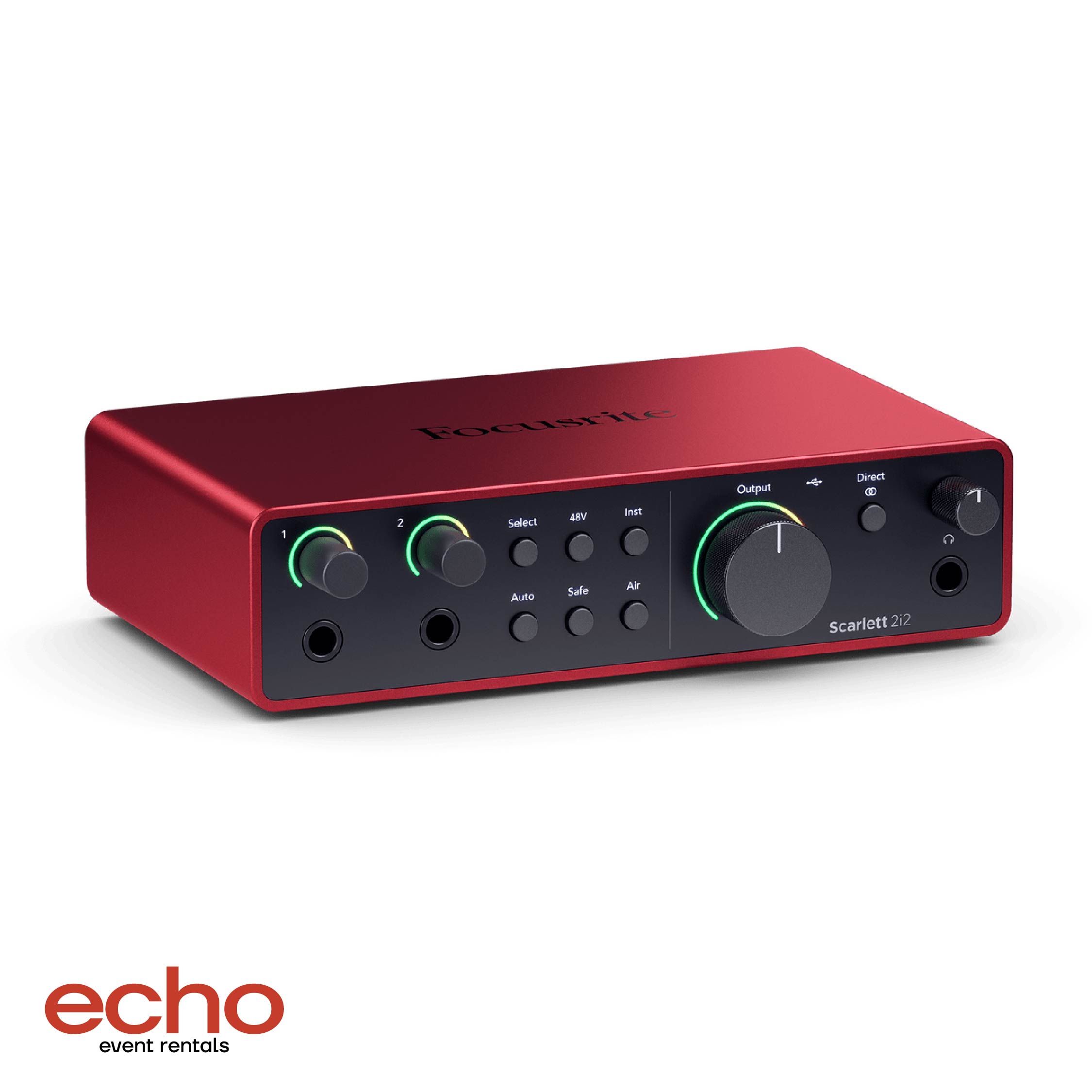 Focusrite Scarlett 2i2 Audio Interface (4th Gen) – For Rent in Dubai