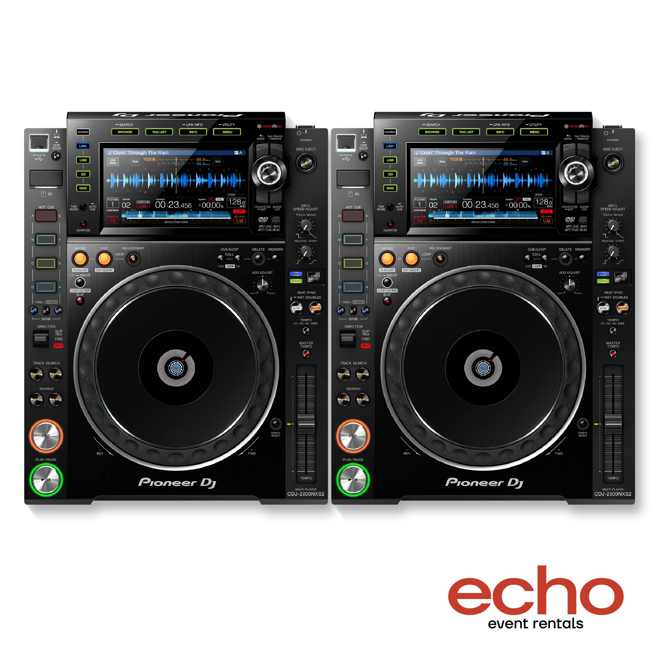 Pioneer CDJ-2000NXS2 Pair Rental – Free Delivery