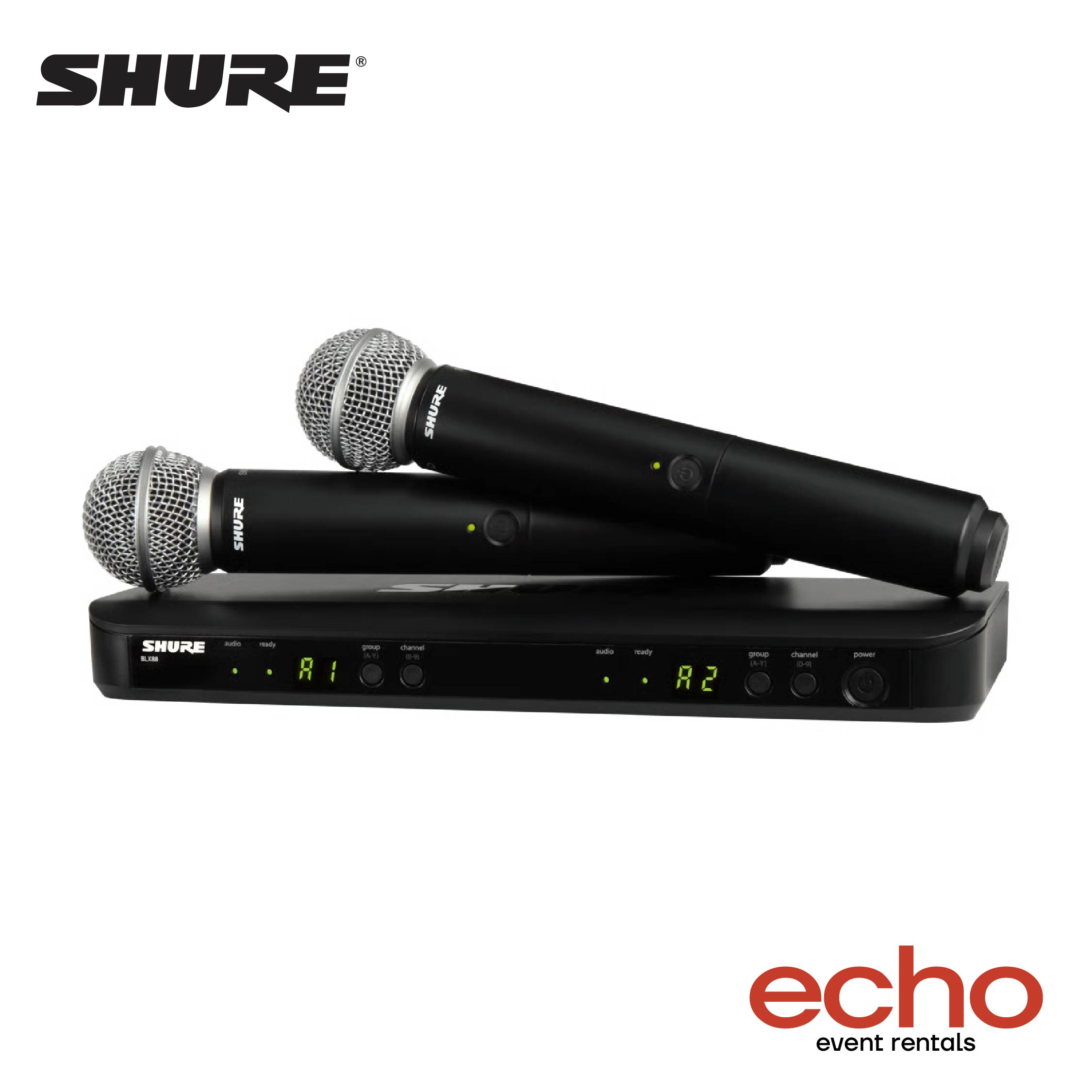 Shure BLX1288/SM58 Wireless Microphone Combo Rental