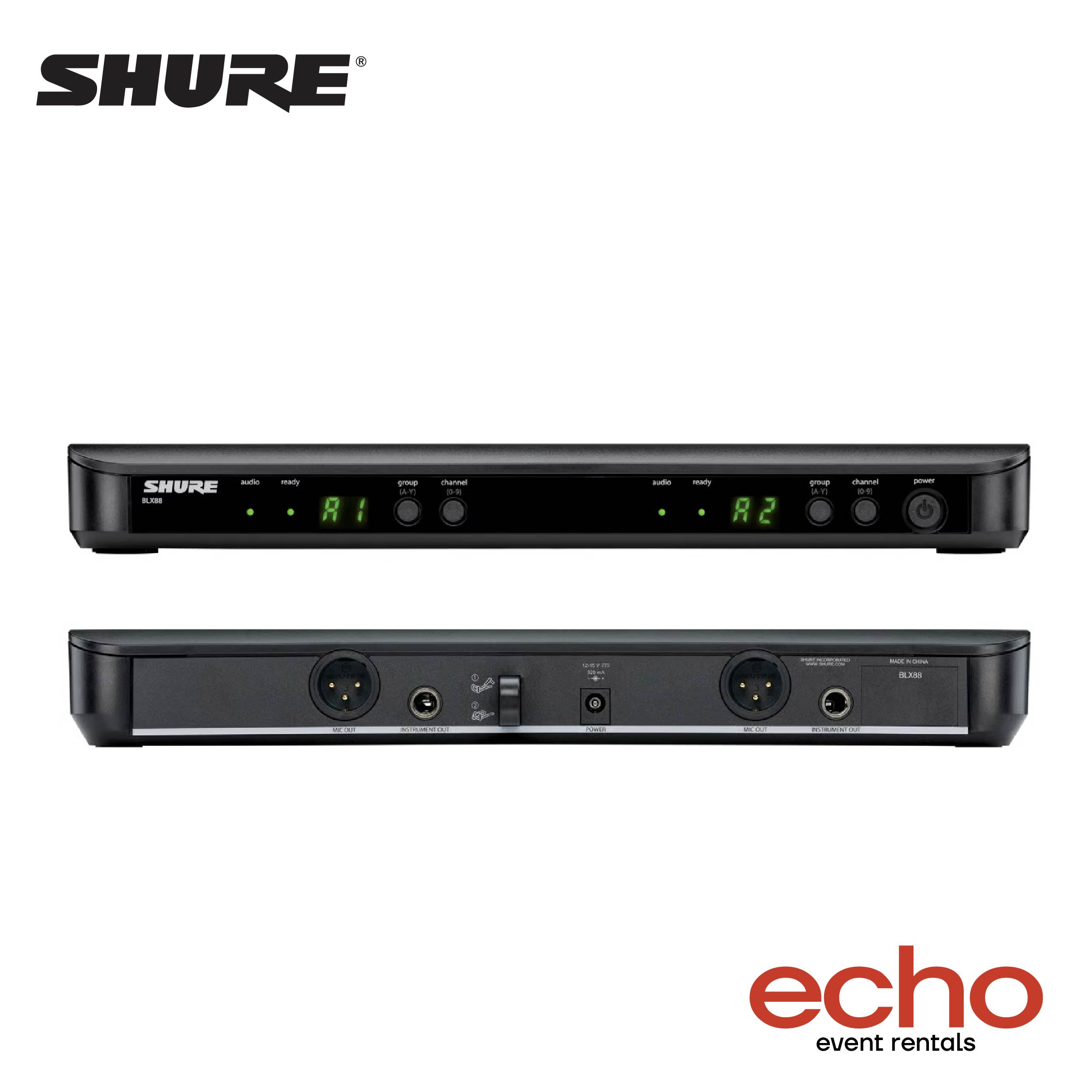 Shure BLX1288/SM58 Wireless Microphone Combo Rental