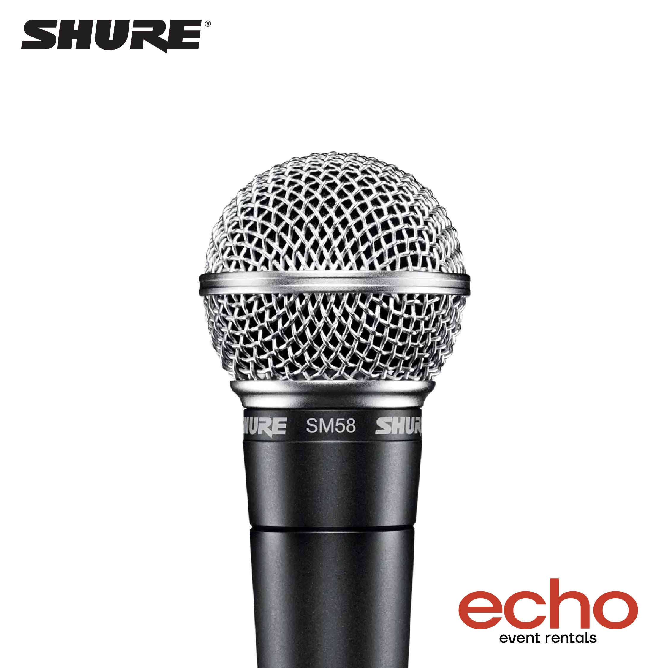 Shure SM58 Wired Microphone Rental – Free Delivery in Dubai