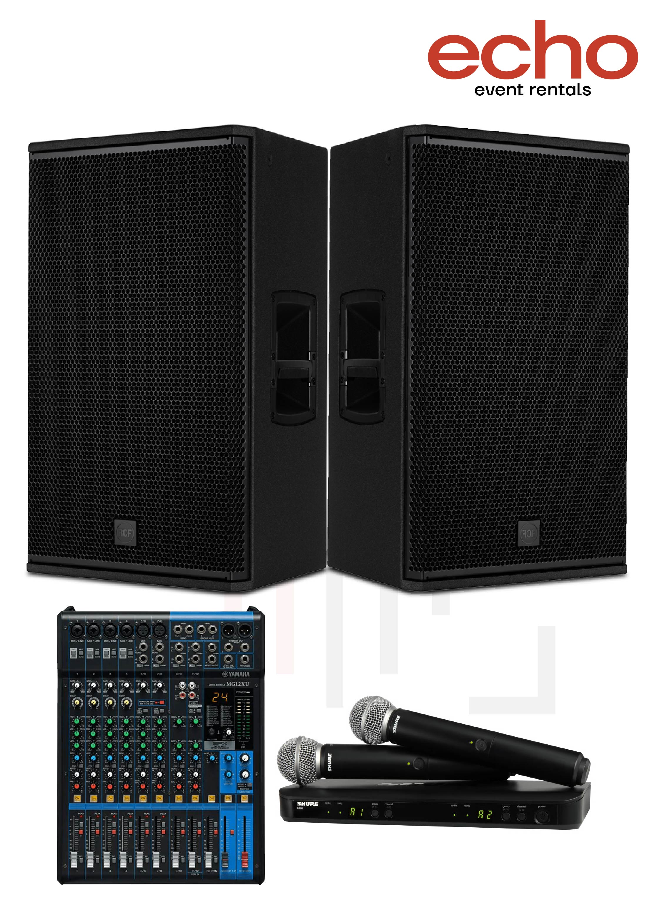 Sound System Package – Up to 80 People