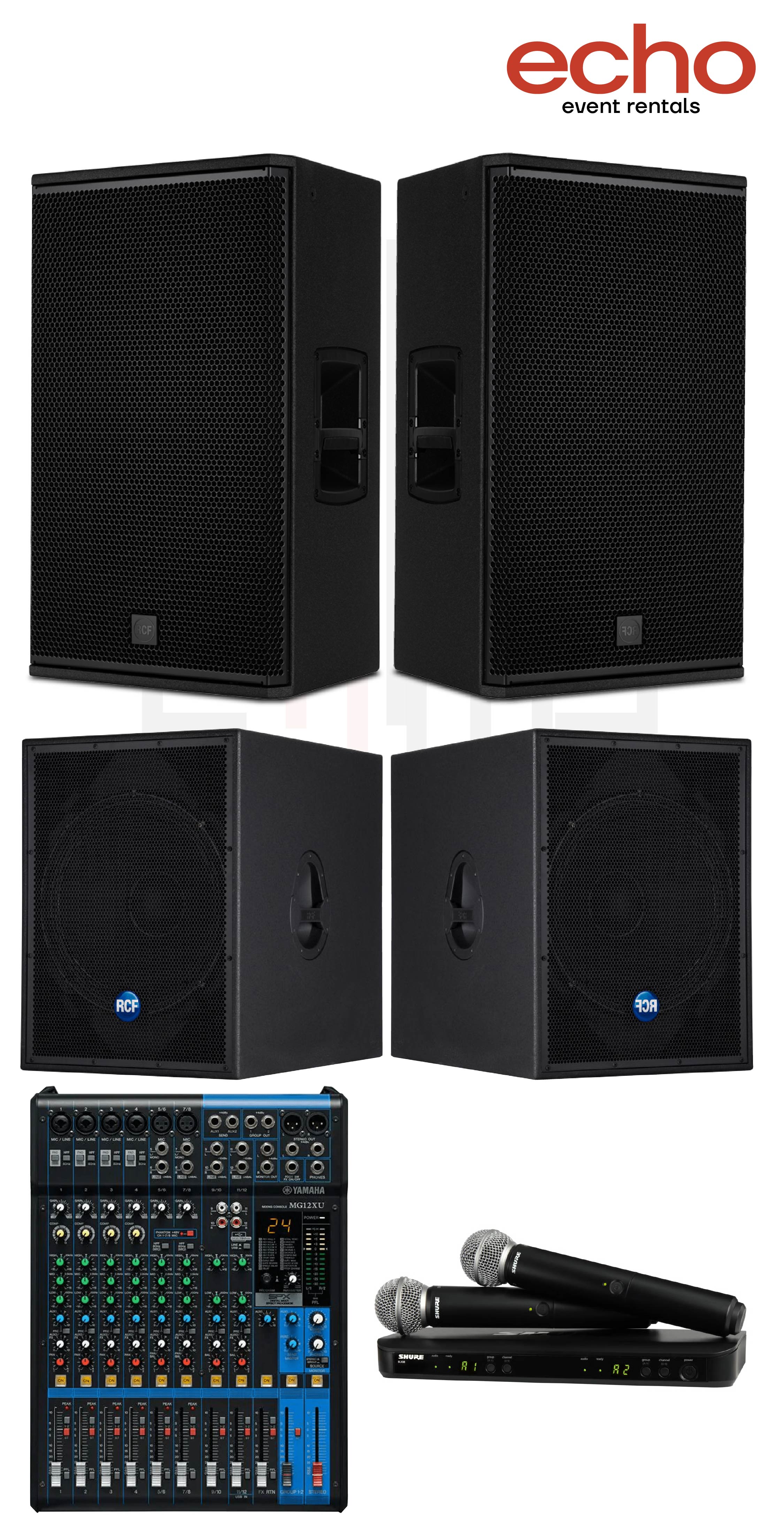 DJ / Party Sound System Package – Up to 150 People