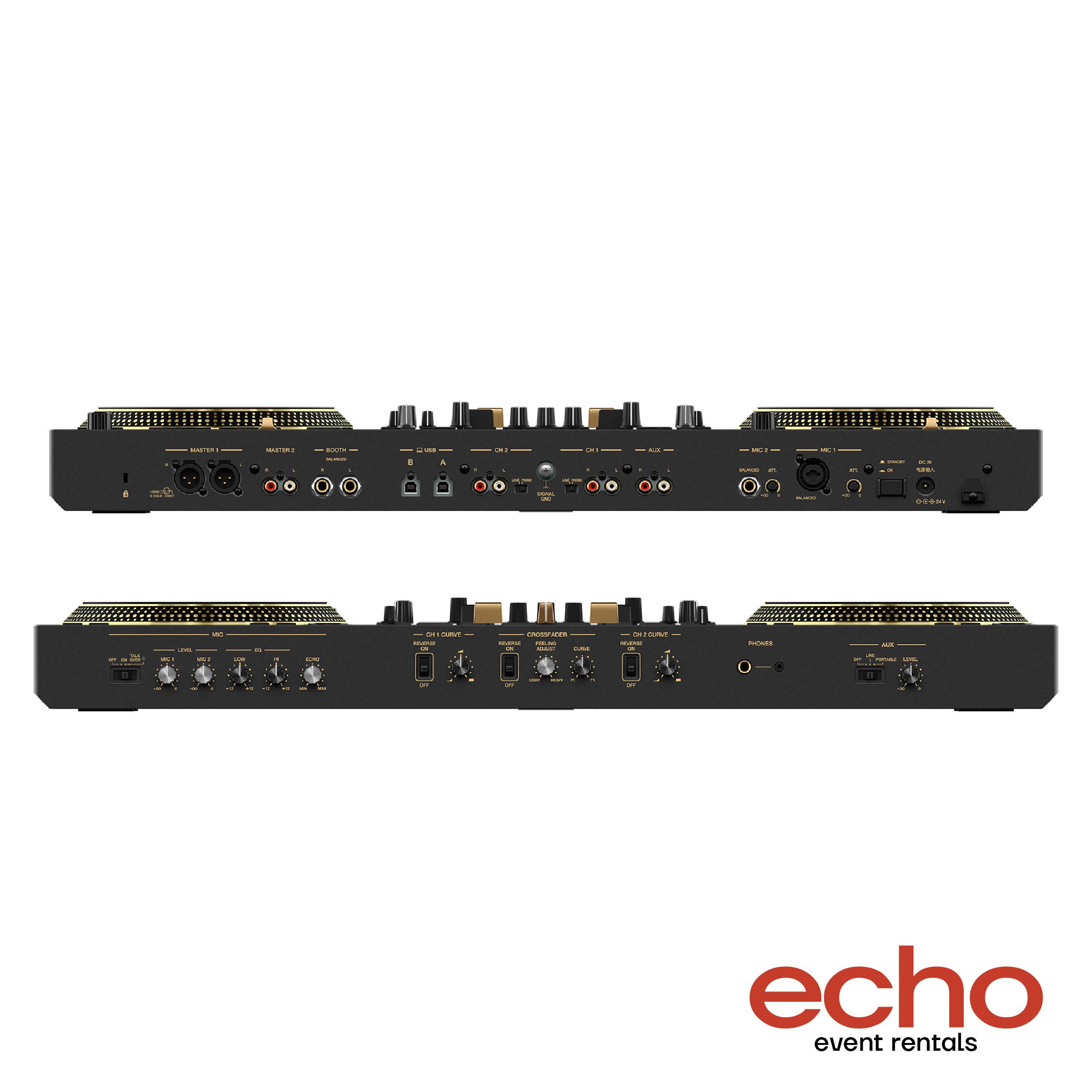 Pioneer DDJ-REV7 Gold Edition Rental – Premium DJ Controller Dubai