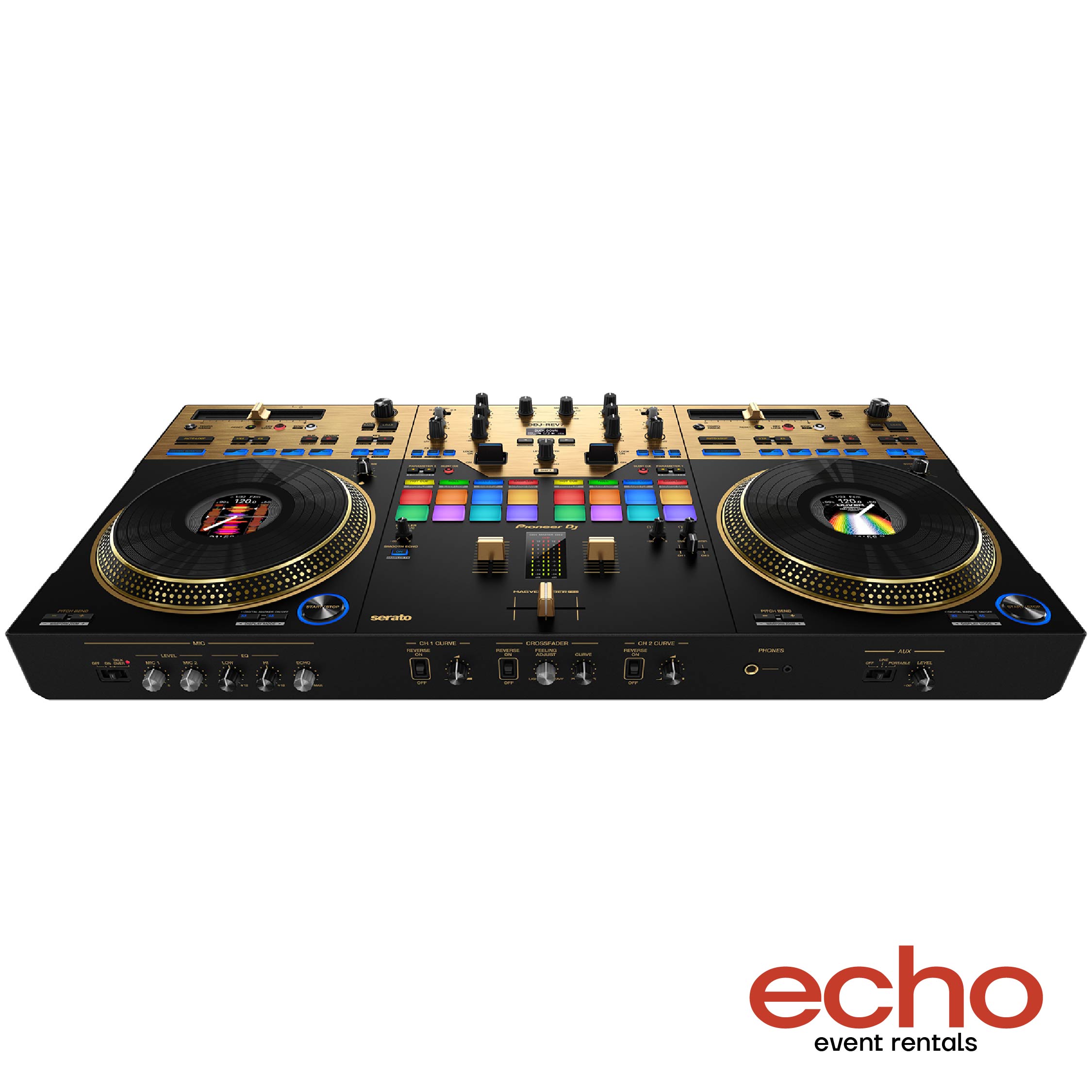 Pioneer DDJ-REV7 Gold Edition Rental – Premium DJ Controller Dubai
