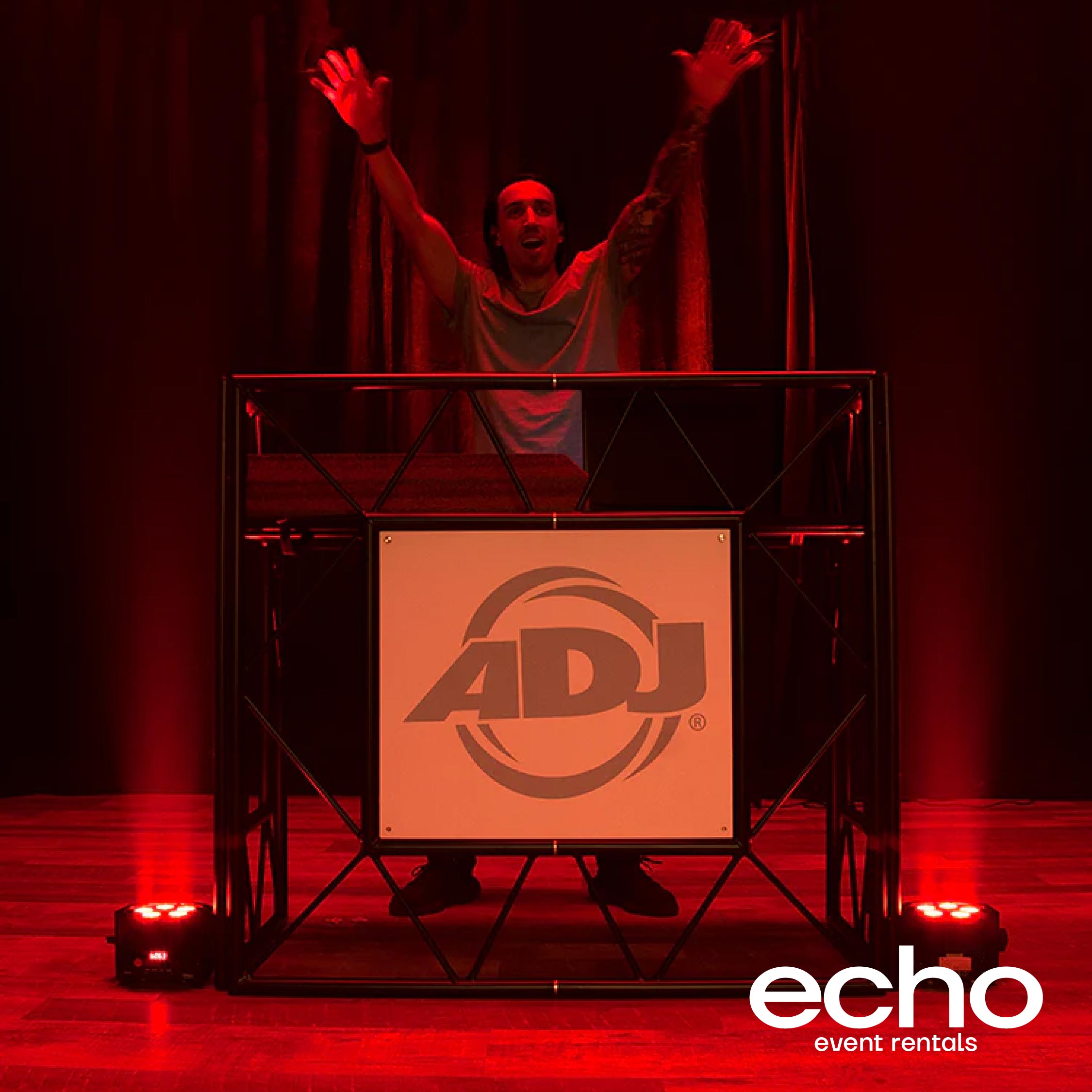 ADJ Pro DJ Table Rental Dubai