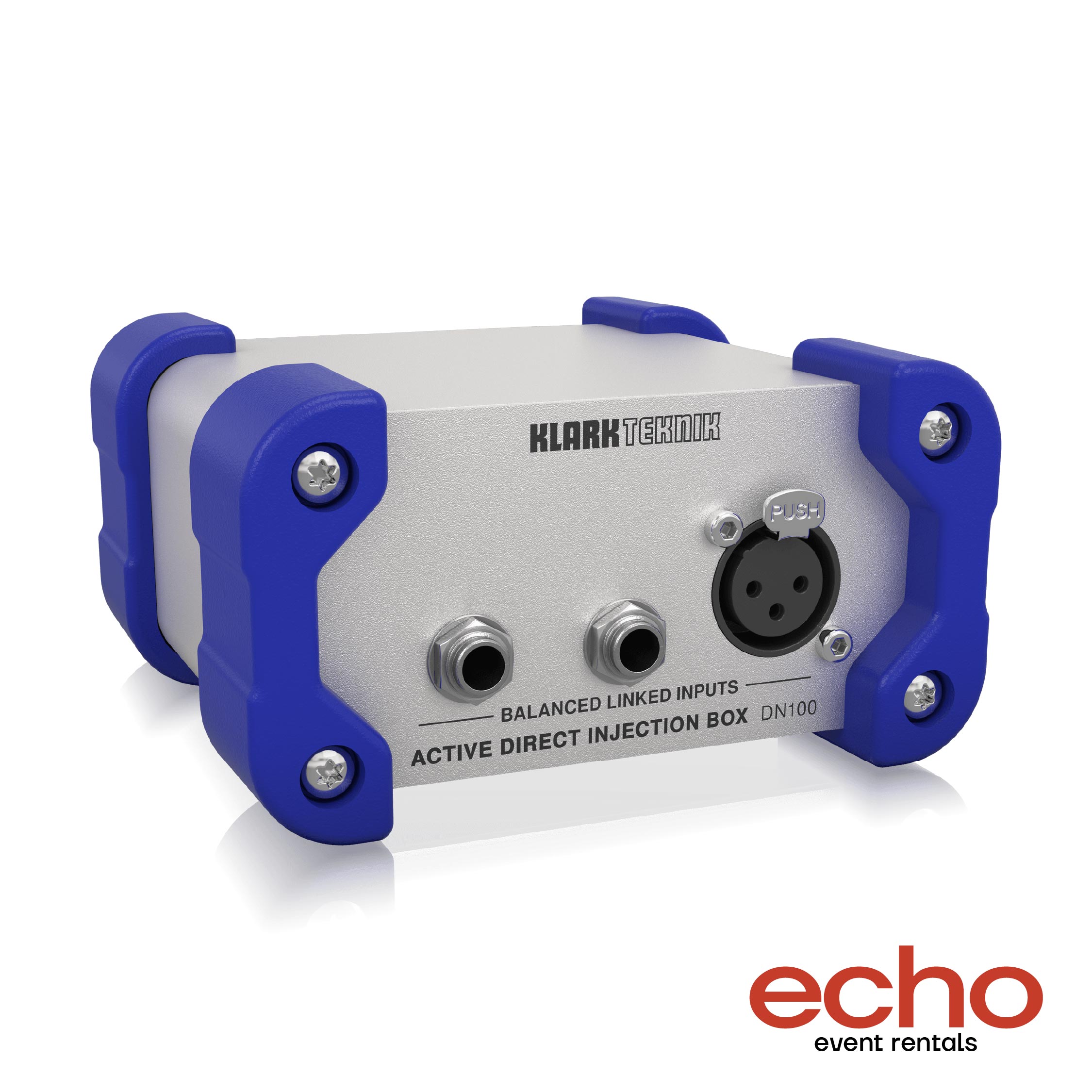 Klark Teknik DN100 V2 Active DI Box Rental Dubai, professional DI box hire Dubai