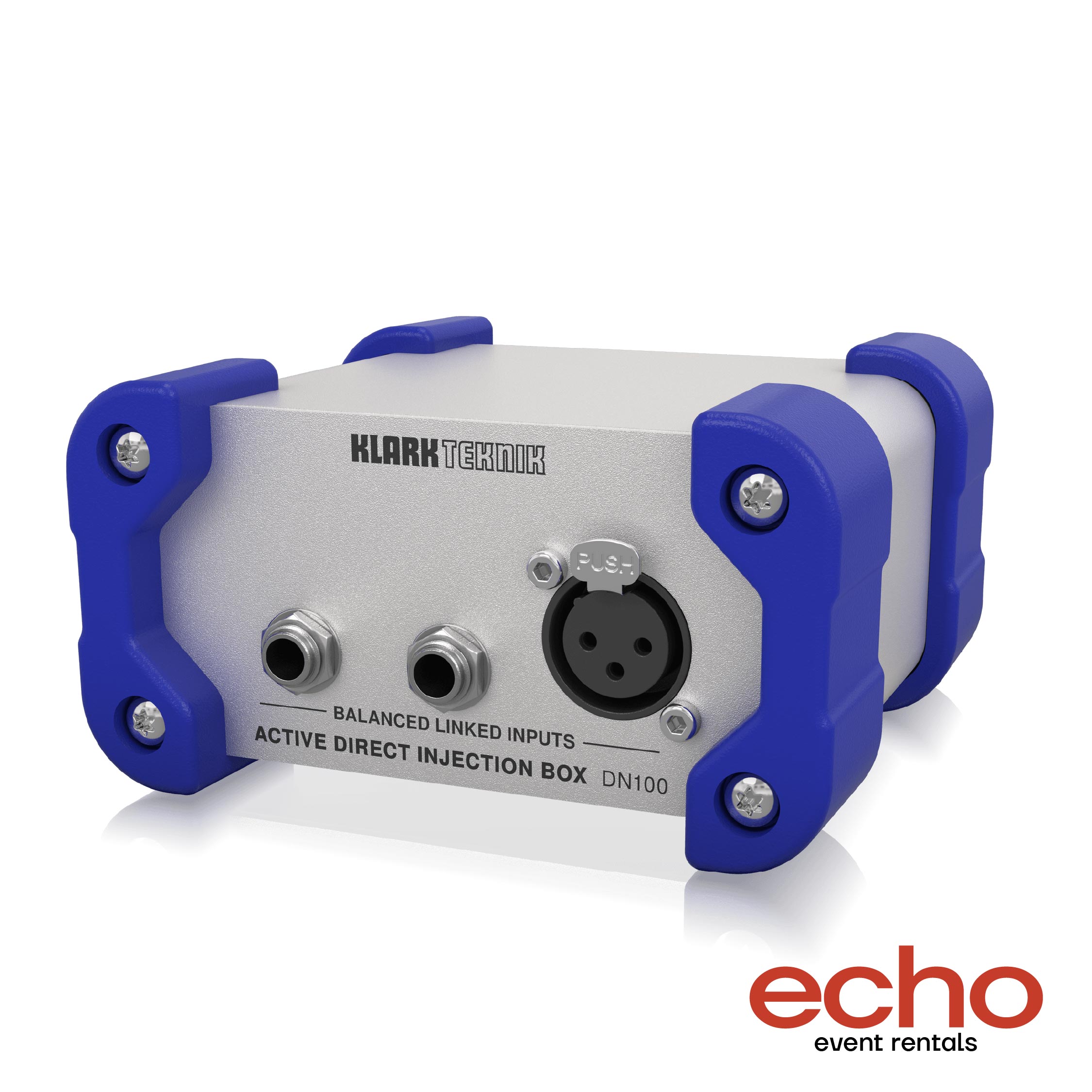 Klark Teknik DN100 V2 Active DI Box Rental Dubai, professional DI box hire Dubai