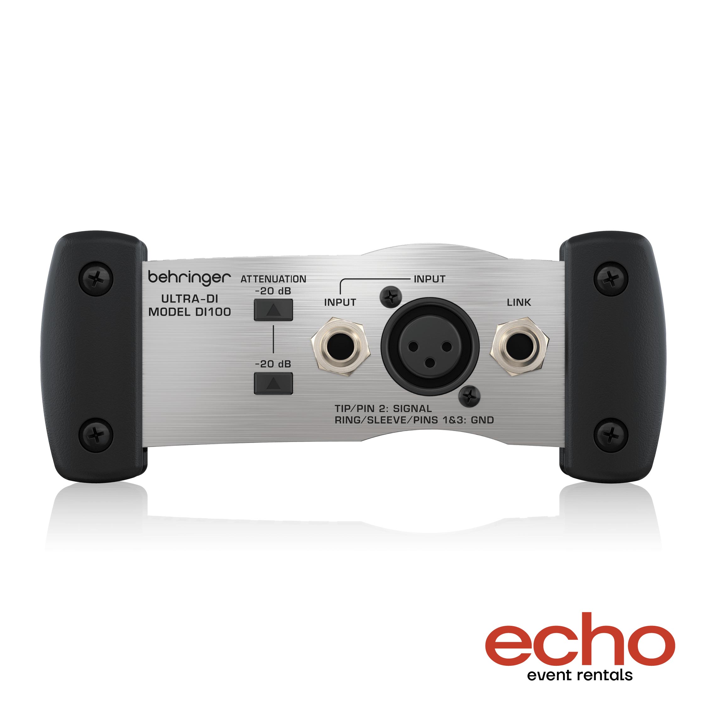 Behringer DI100 Ultra-DI Active Direct Box Rental Dubai, professional DI box hire Dubai