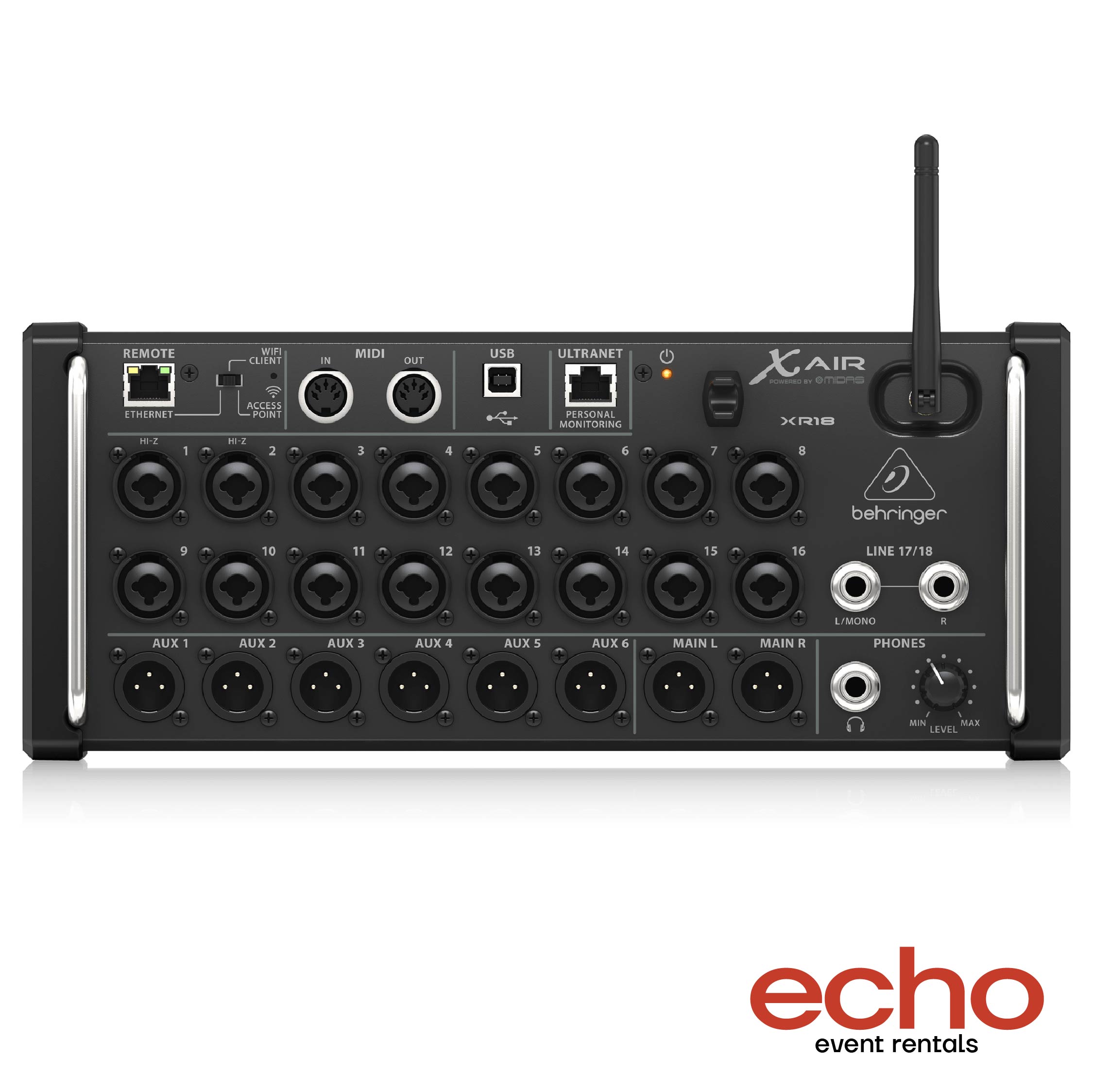 Behringer X Air XR18 Digital Mixer for Rent in Dubai