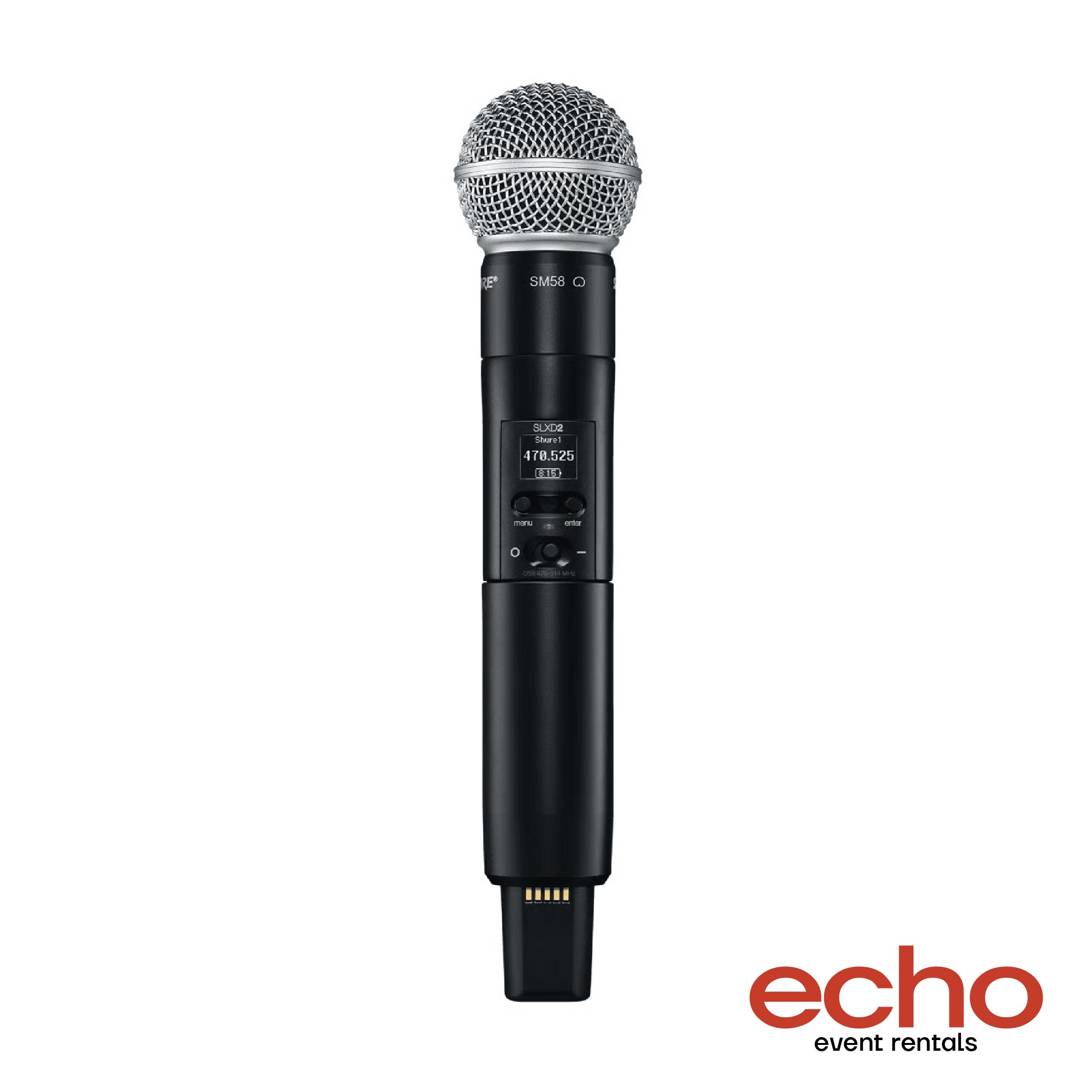 Shure SLXD24 SM58 Wireless Microphone Rental Dubai, wireless mic hire Dubai