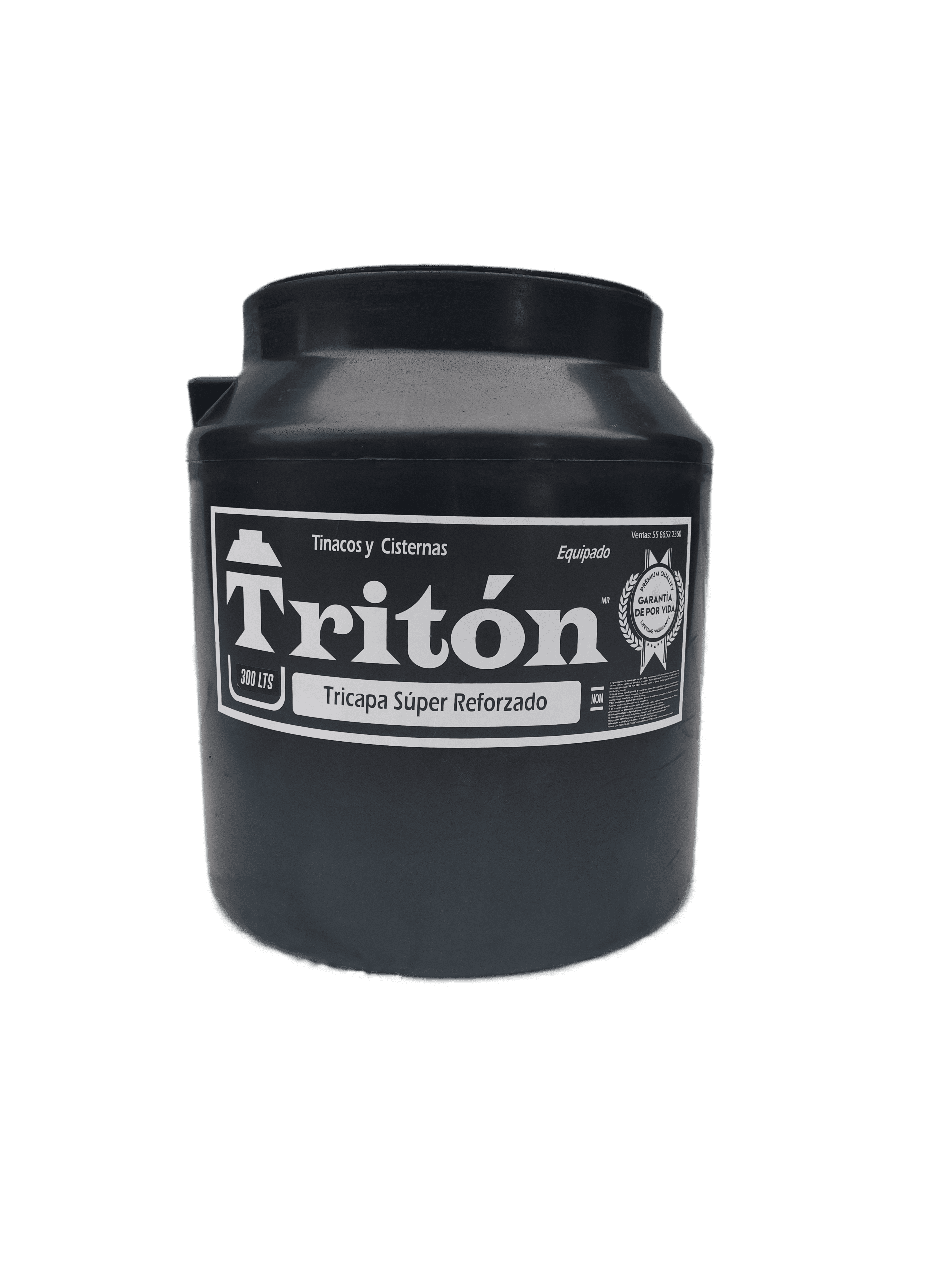 Tinaco Negro Tricapa 300 Lts