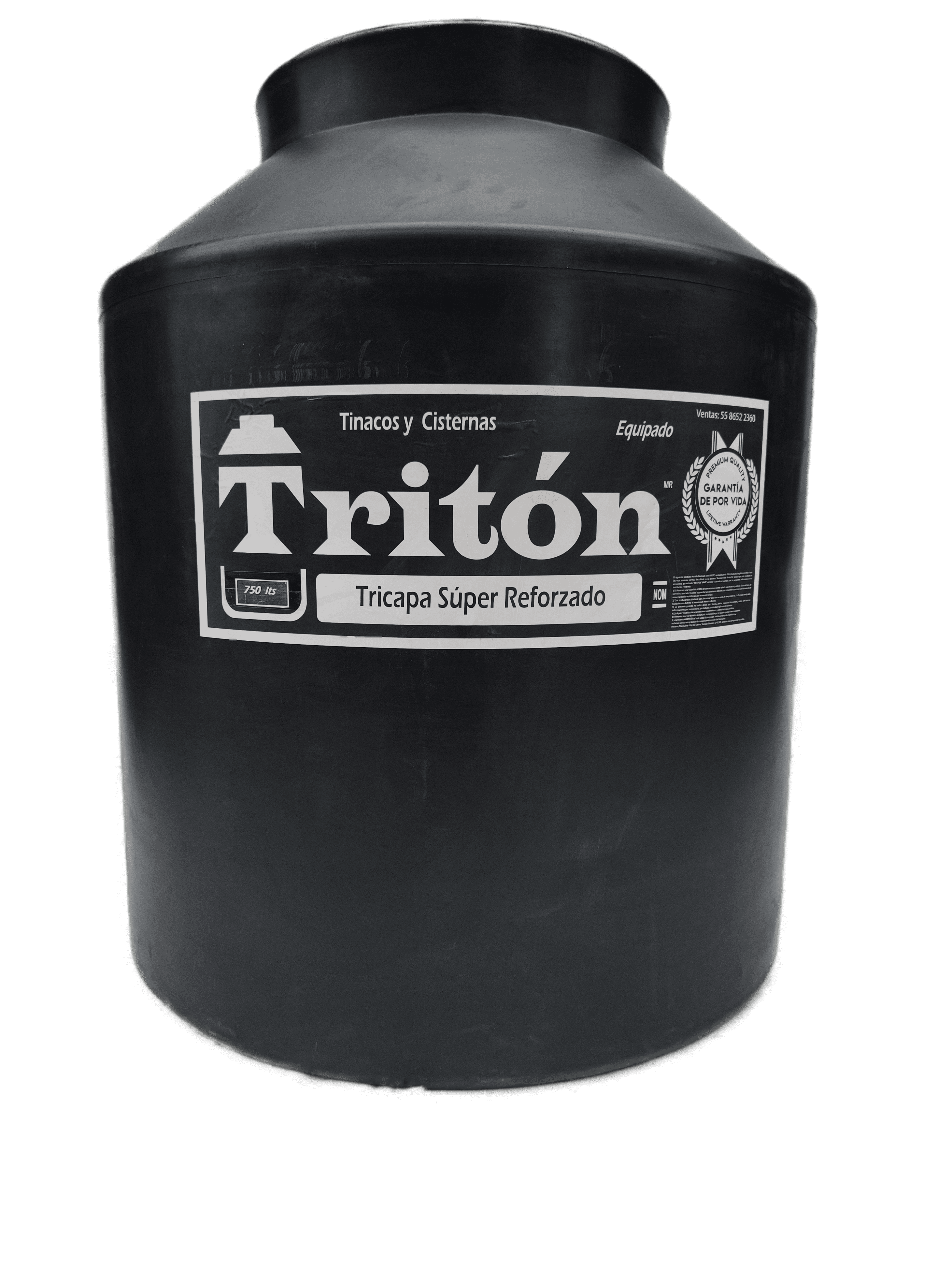 Tinaco Negro Tricapa 750 Lts