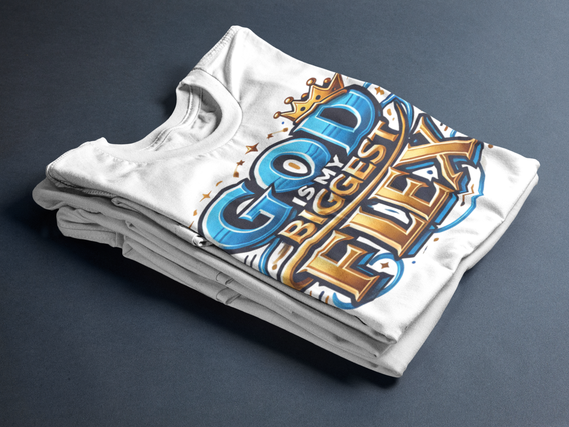 'God Is My Biggest Flex' (small front logo)