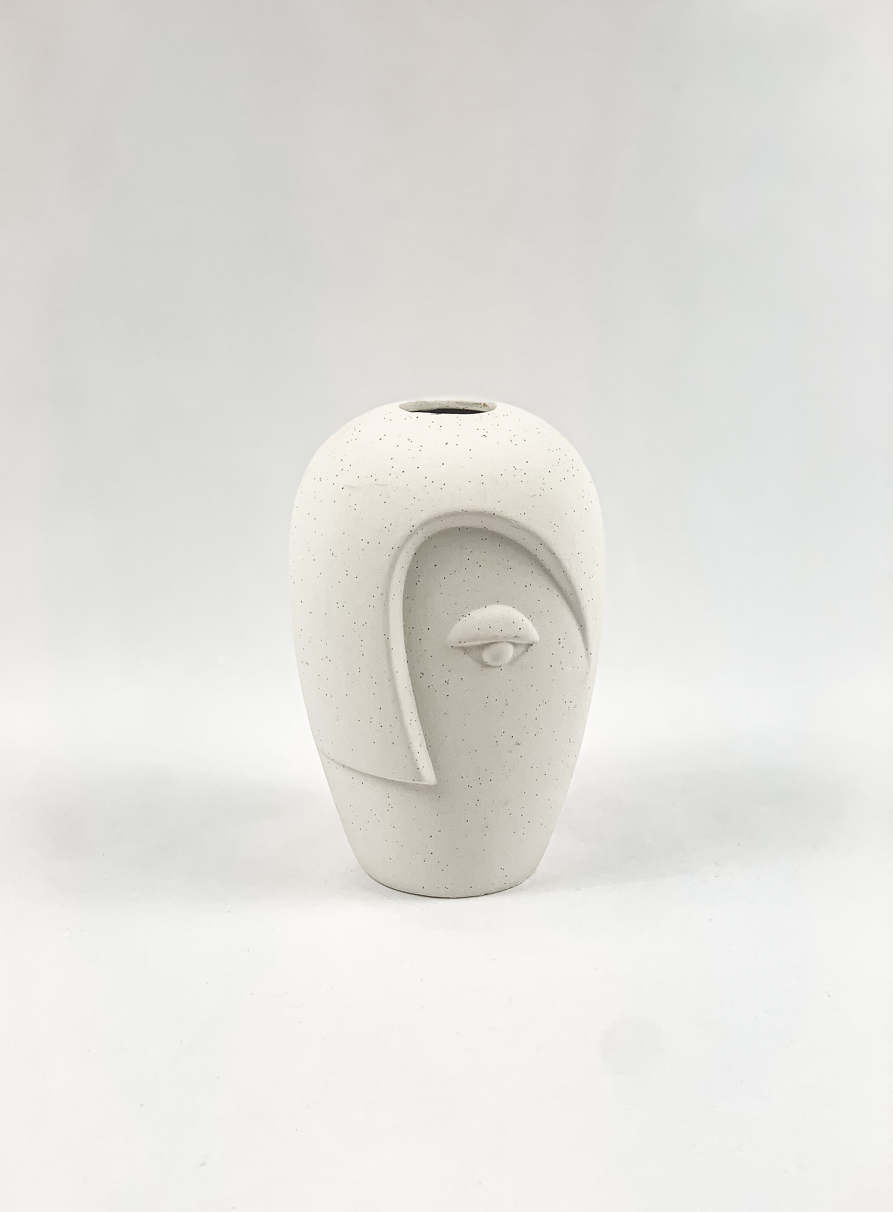 Balta Keramikinė Vaza Veidas 19,5 cm