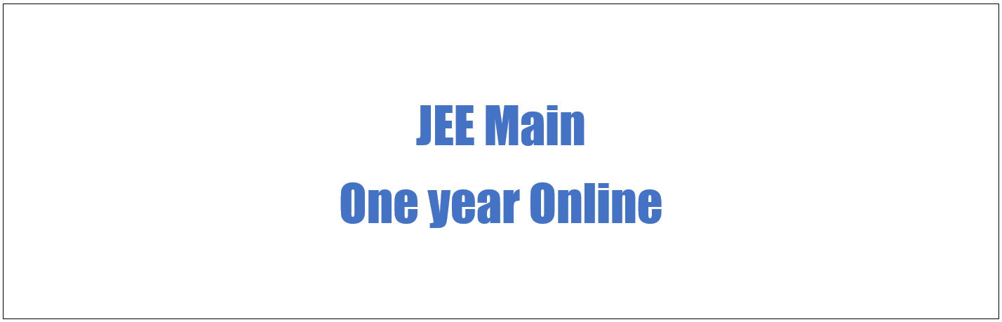JEE Main One year Online