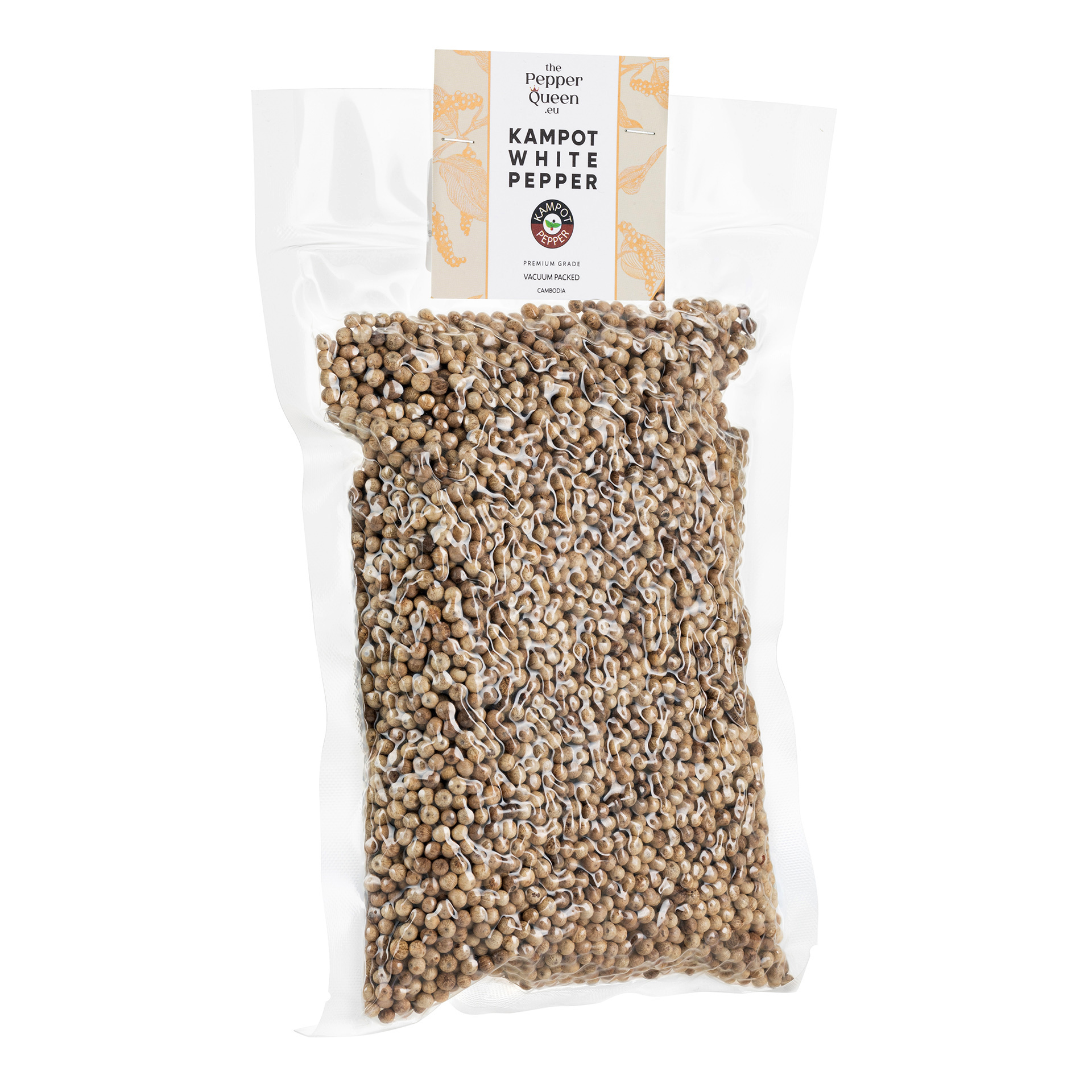 Kampoto baltieji pipirai, 500 g (Kampot White Pepper, 500 g)