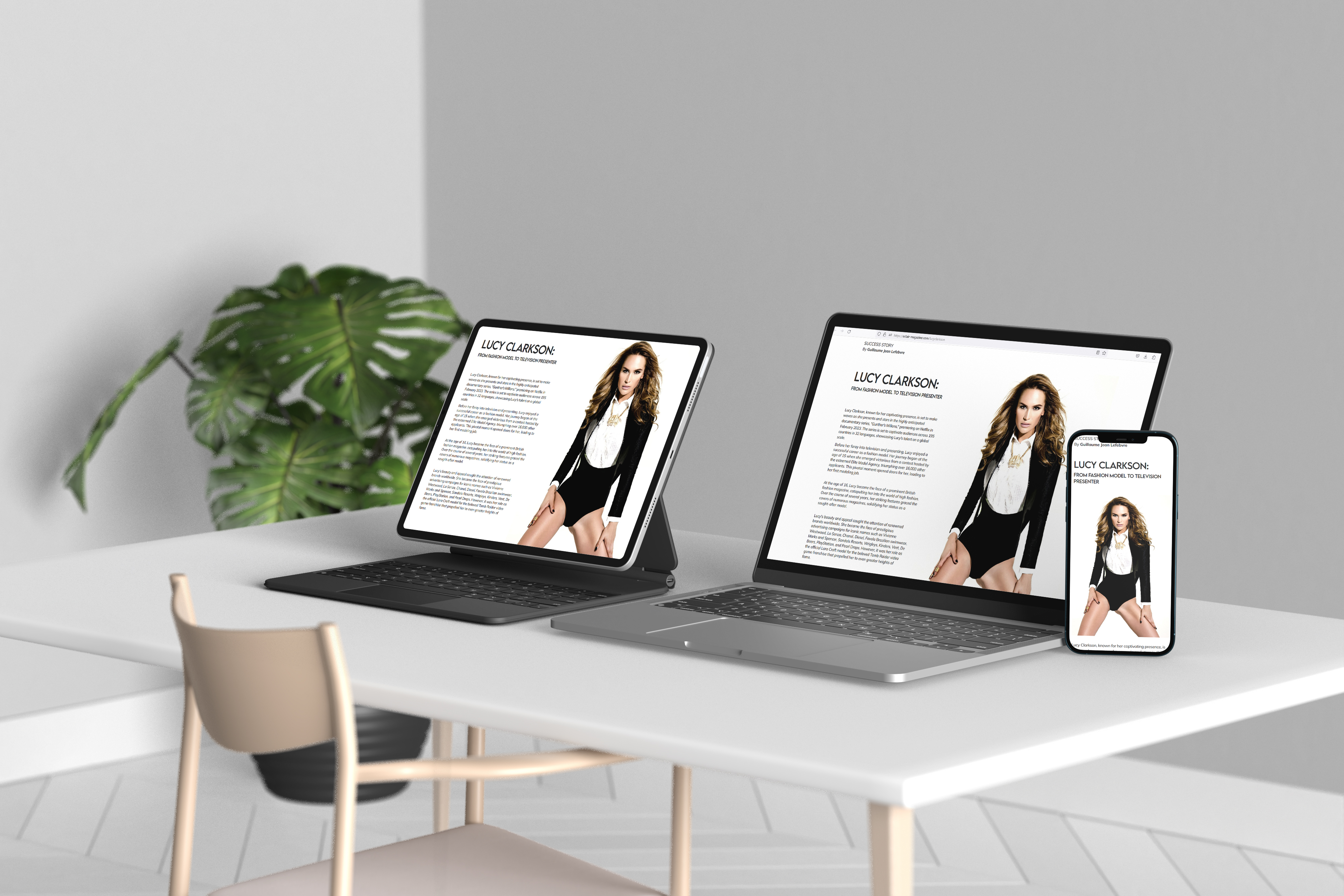 Print & Web Biography article