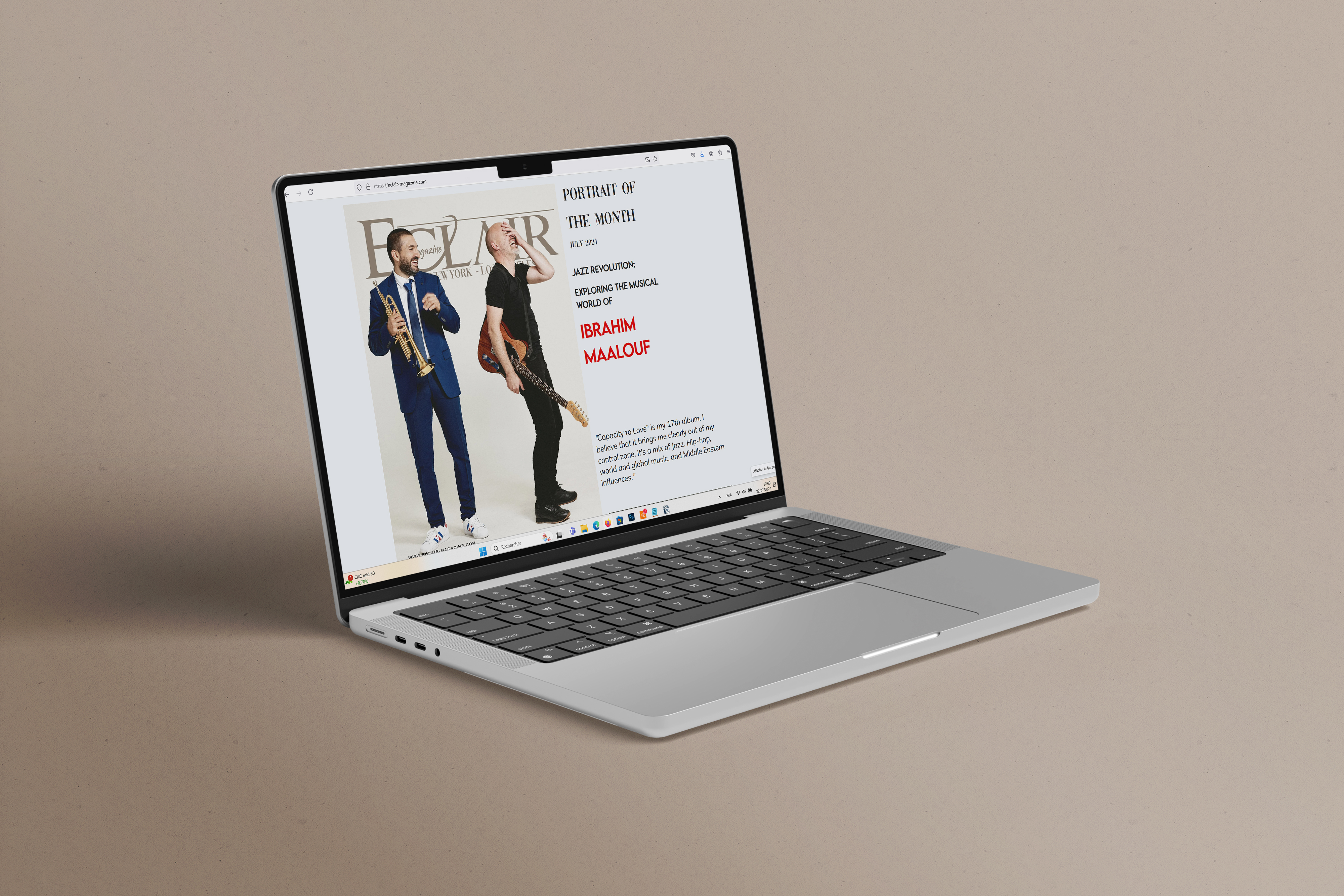 Web Biography or Interview article