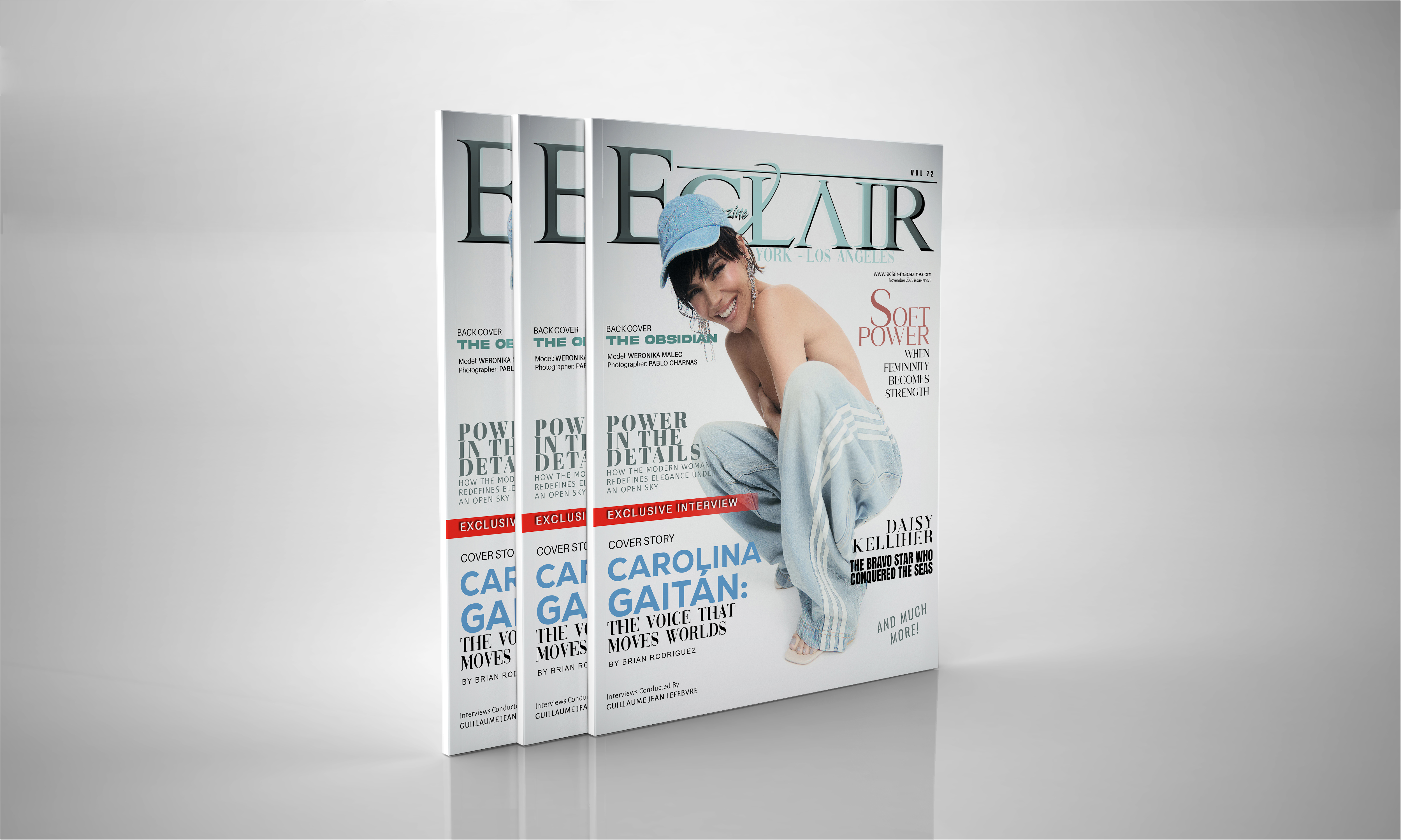 Front & Back Cover + 10 Inside Pages with biography & Interview (Print & web)