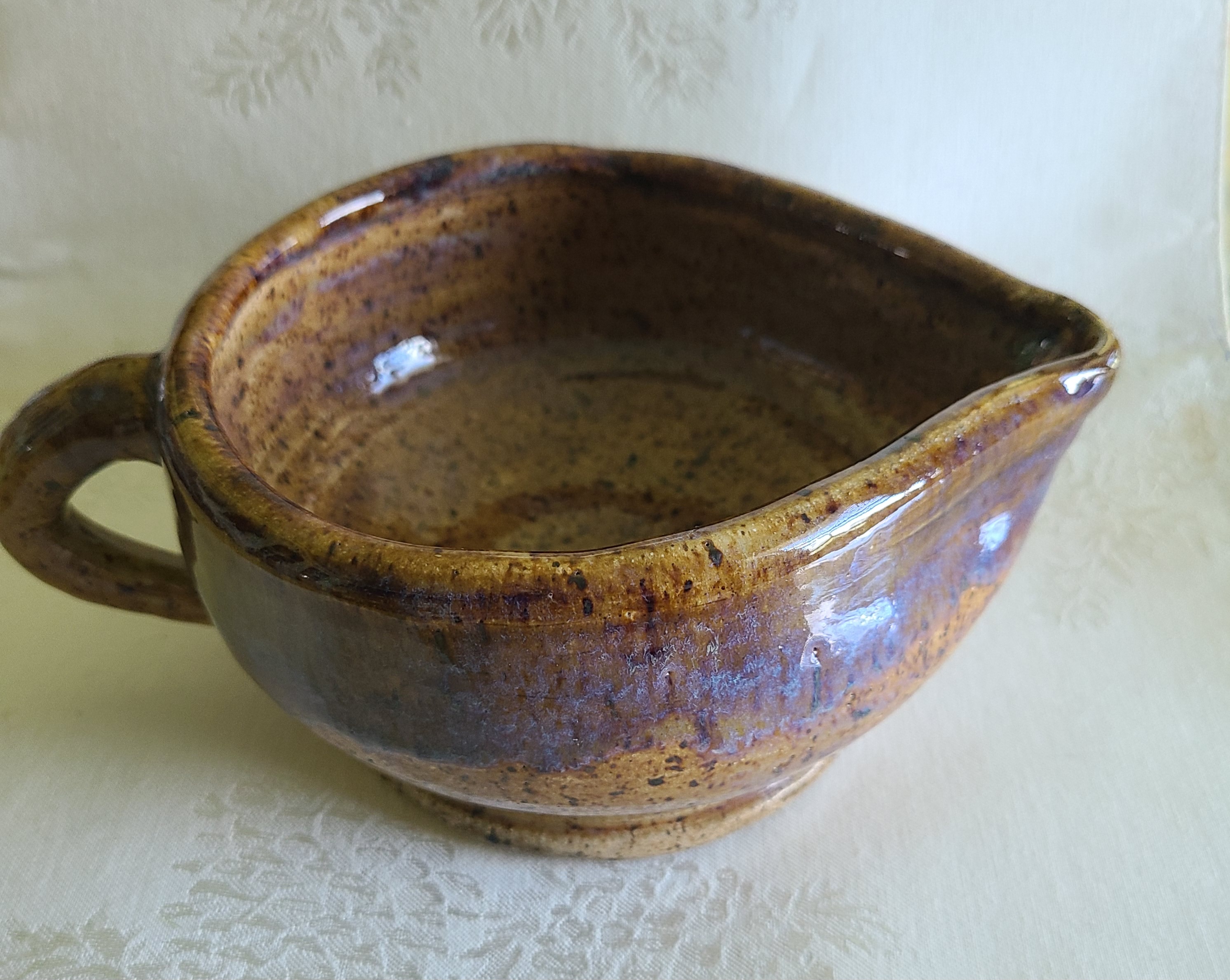 Speckled Lavender Stoneware Batter Bowl