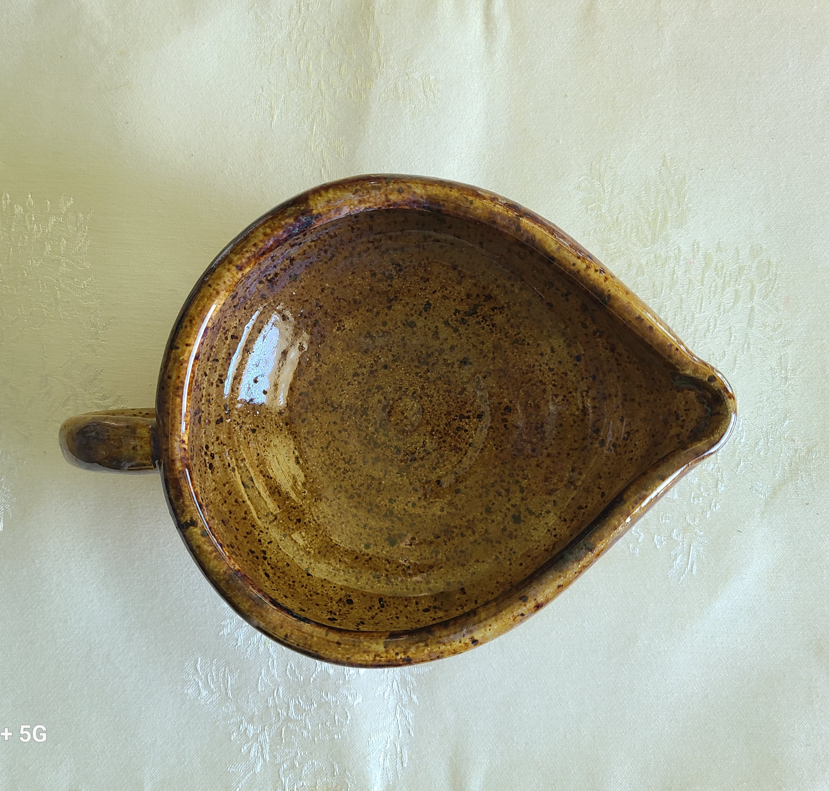 Speckled Lavender Stoneware Batter Bowl