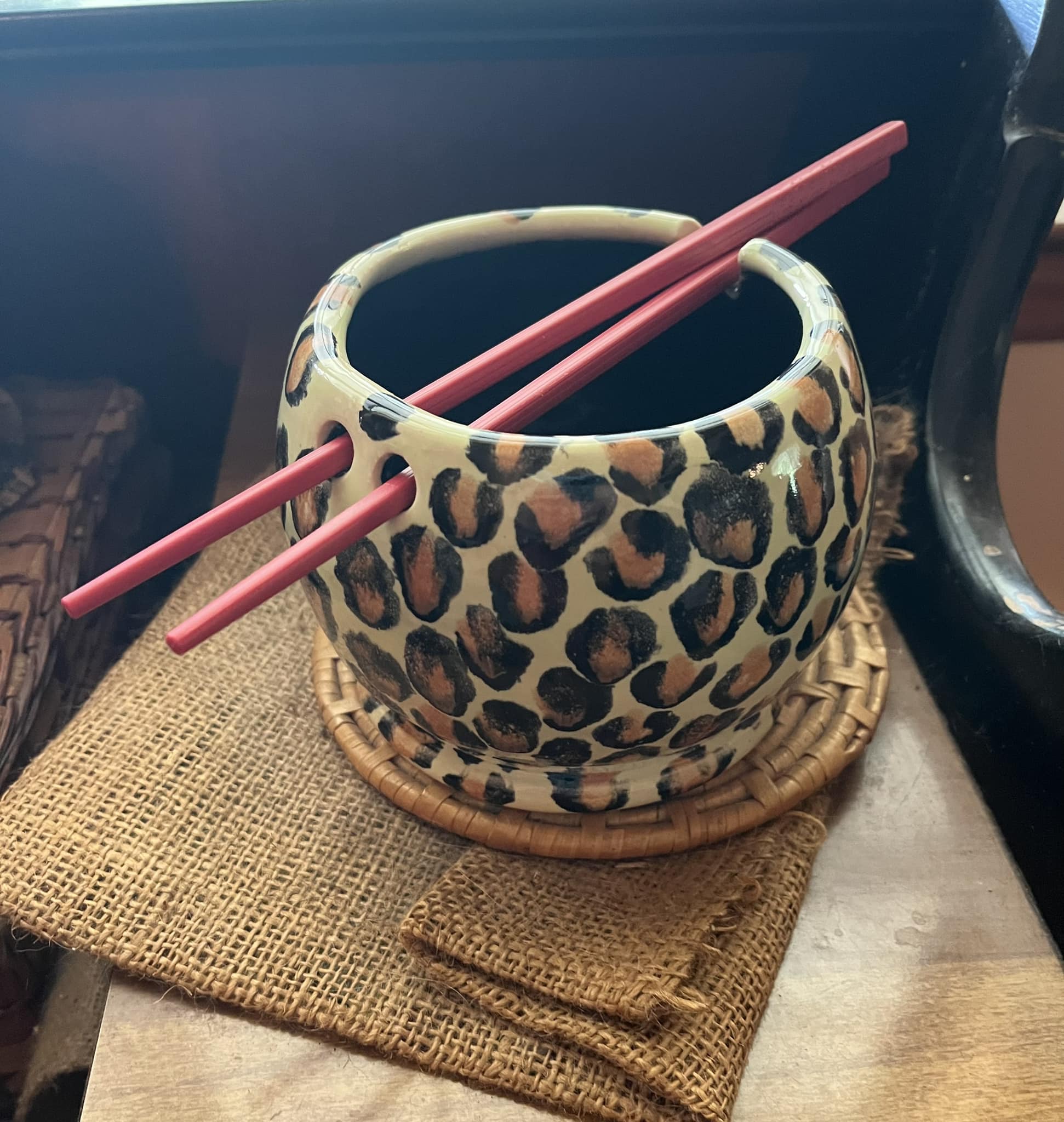 Lepard Print Ramen Bowl