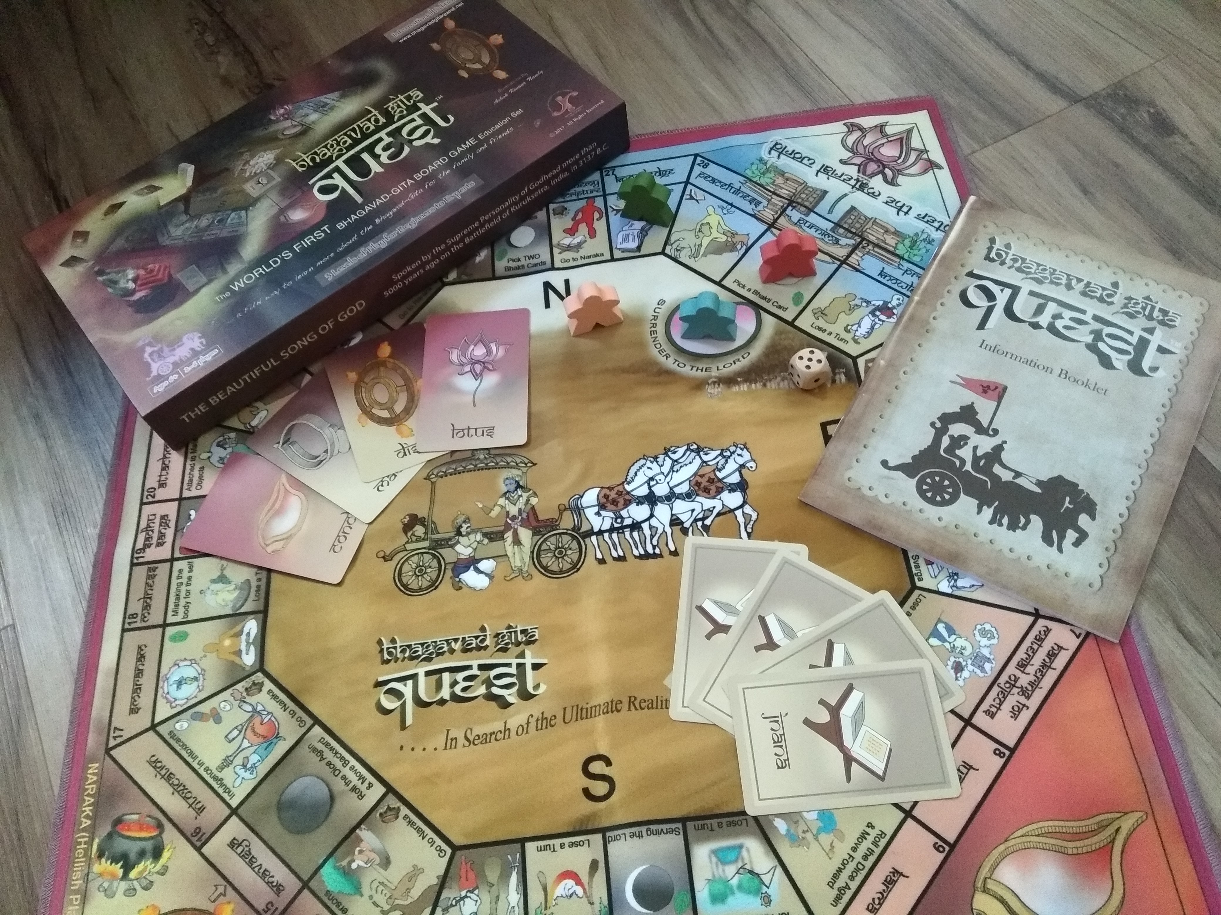 Bhagavad Gita Quest (BGQ) Board Game Education Set