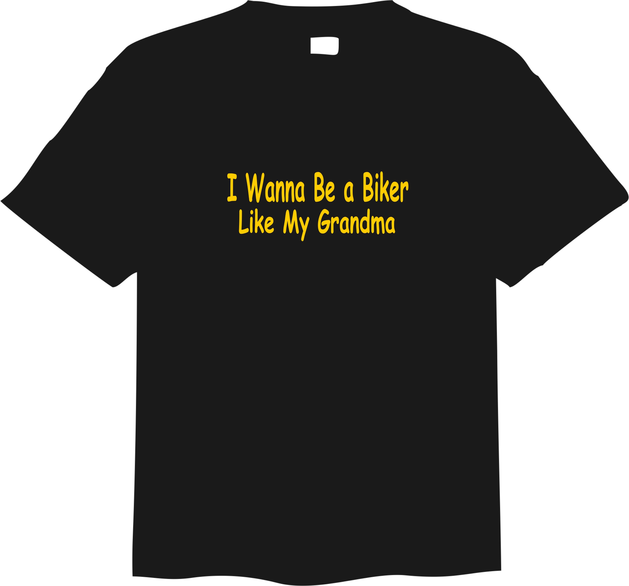 I WANNA BE A BIKER LIKE MY GRANDMA KIDS T SHIRT