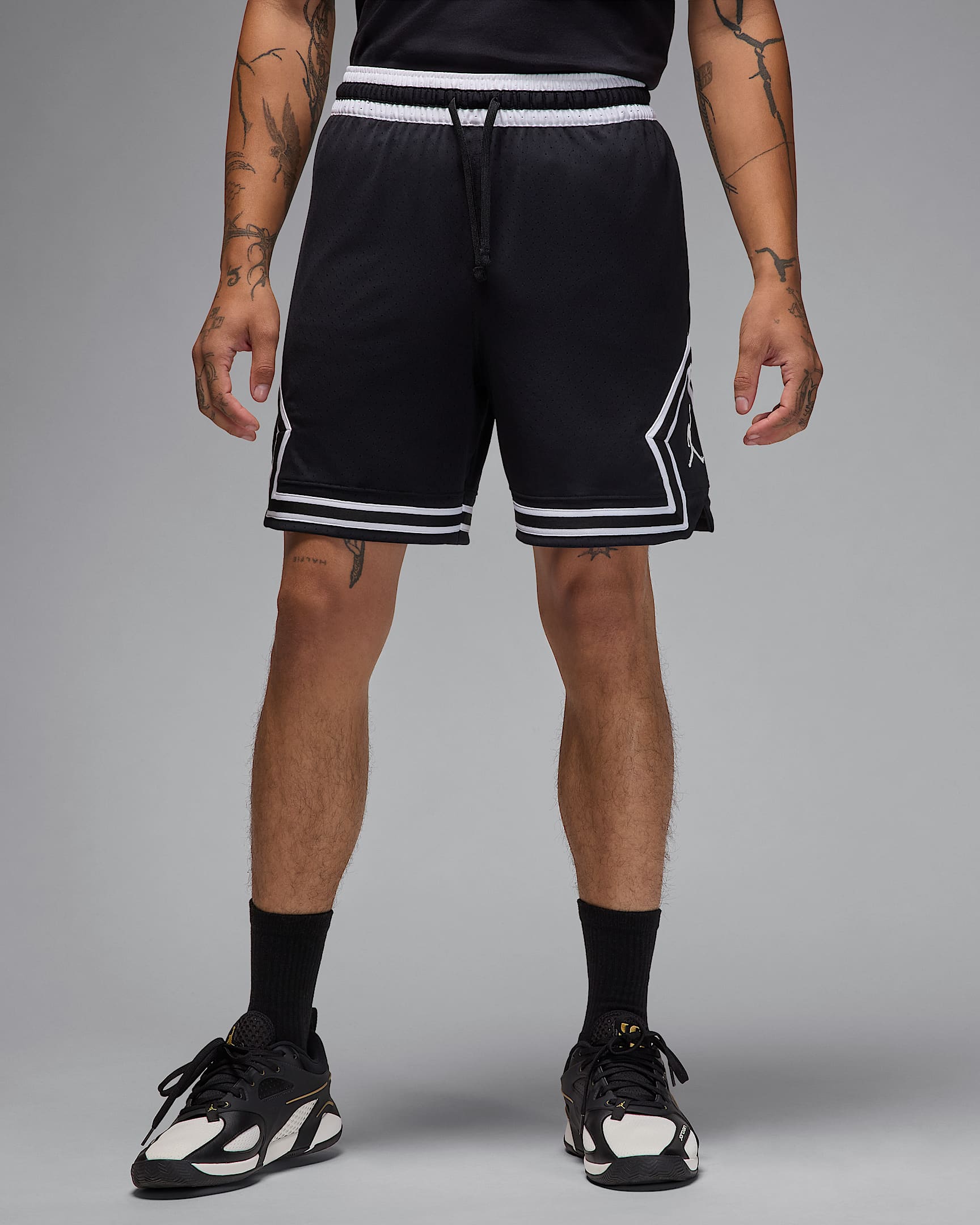 SHORT JORDAN DIAMOND NEGRO MALLA