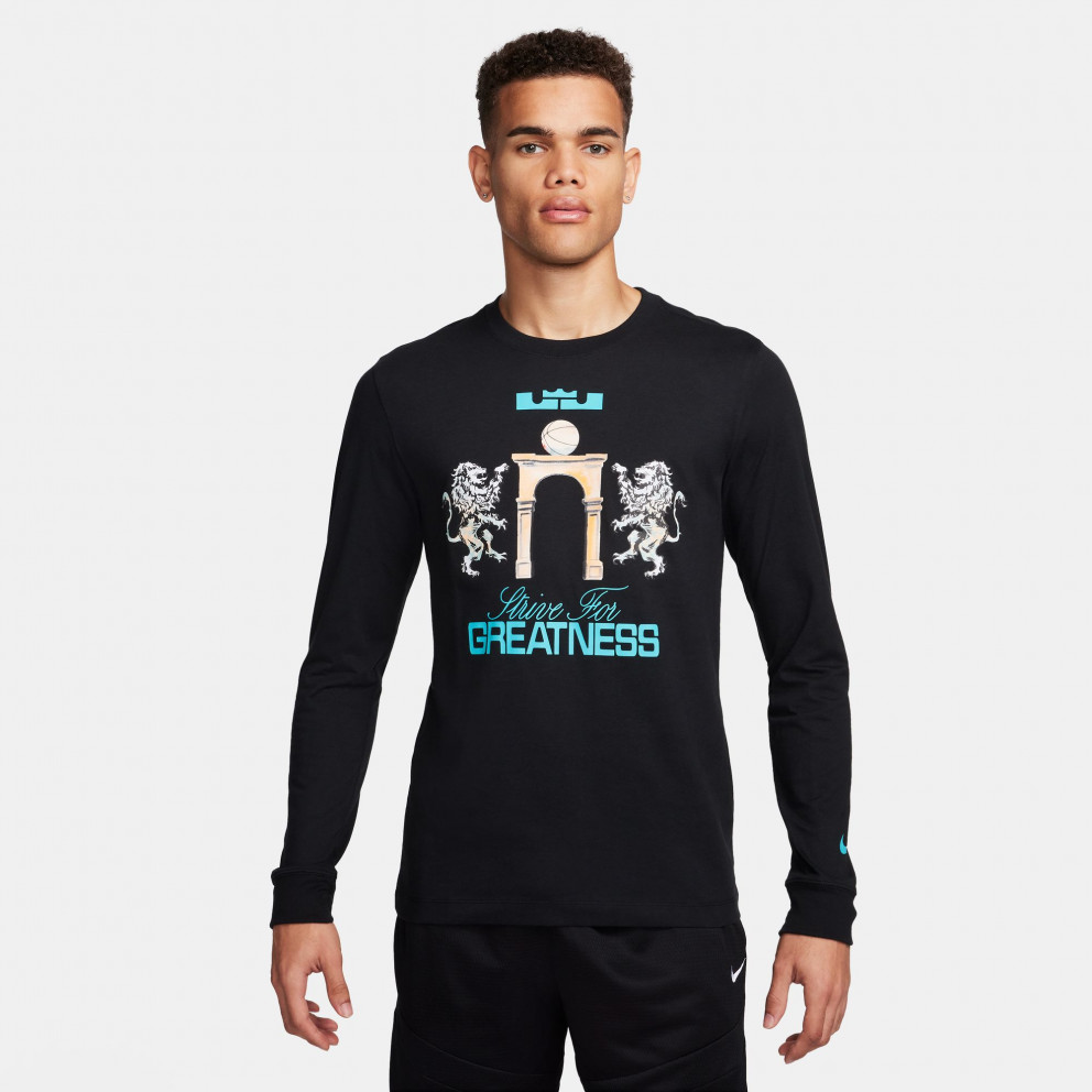 POLO MANGA LARGA LEBRON GREATNESS NEGRO
