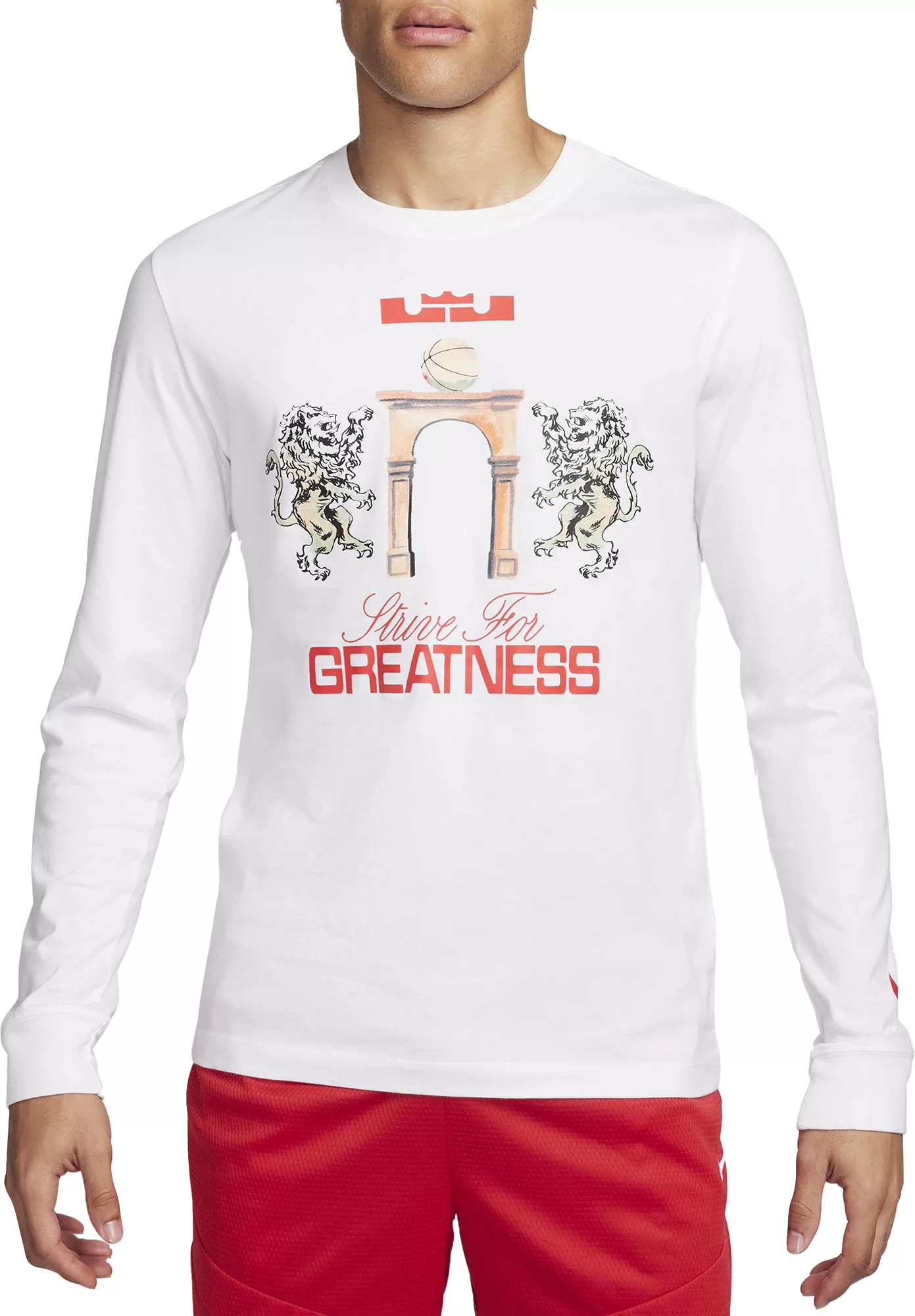 POLO MANGA LARGA LEBRON GREATNESS BLANCO